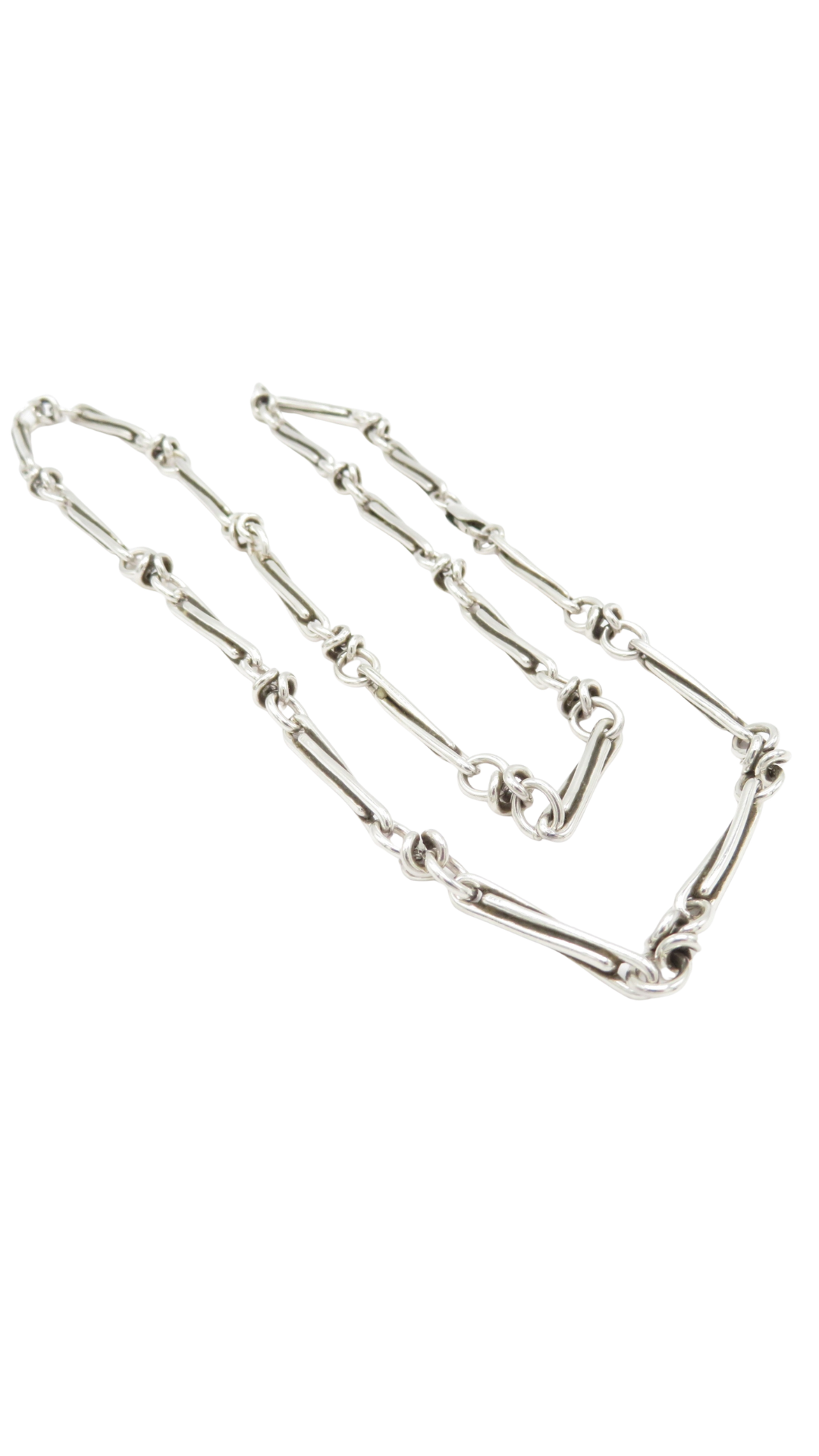 398 Sterling Silver Fancy Link Chain