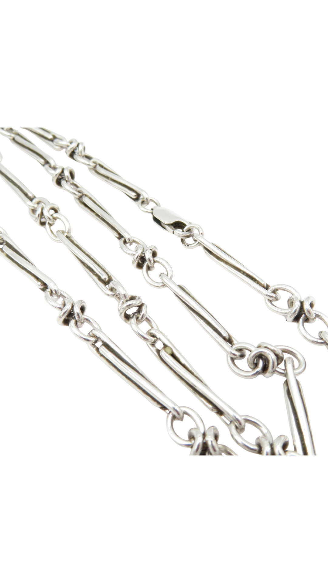 398 Sterling Silver Fancy Link Chain