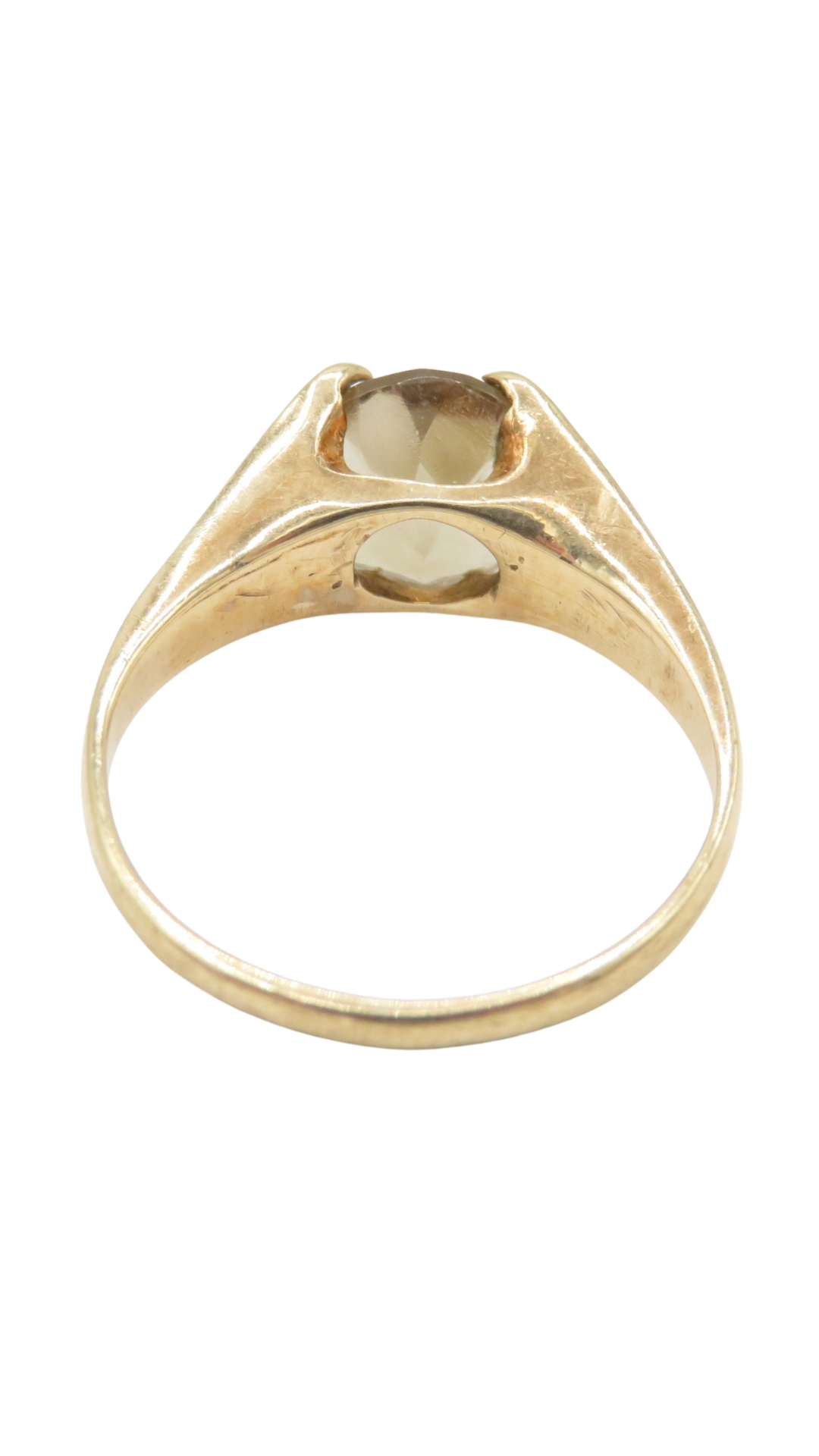 141 Citrine Claw Set Ring