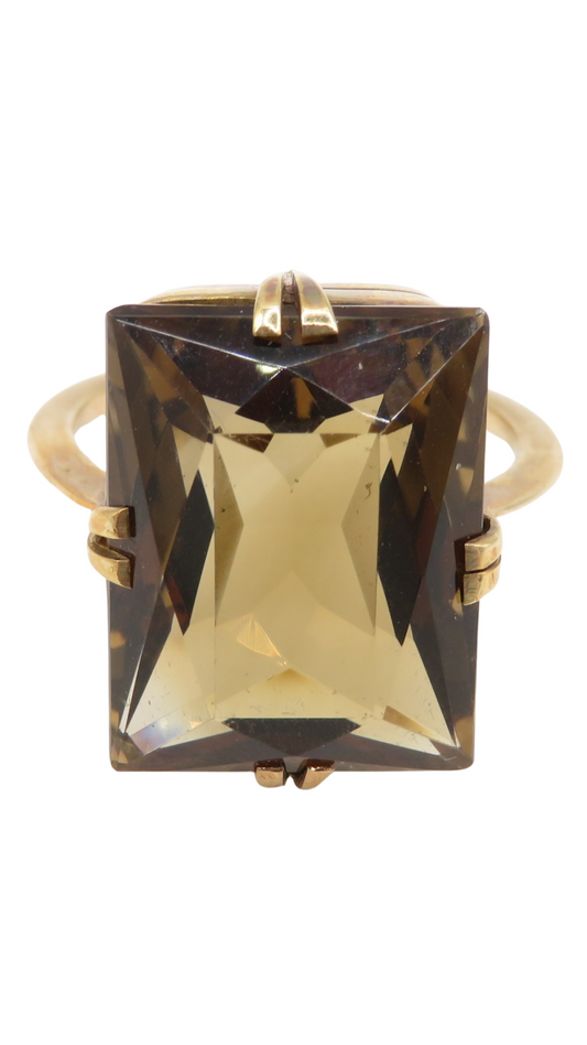 200 Smoky Quartz Cocktail Ring