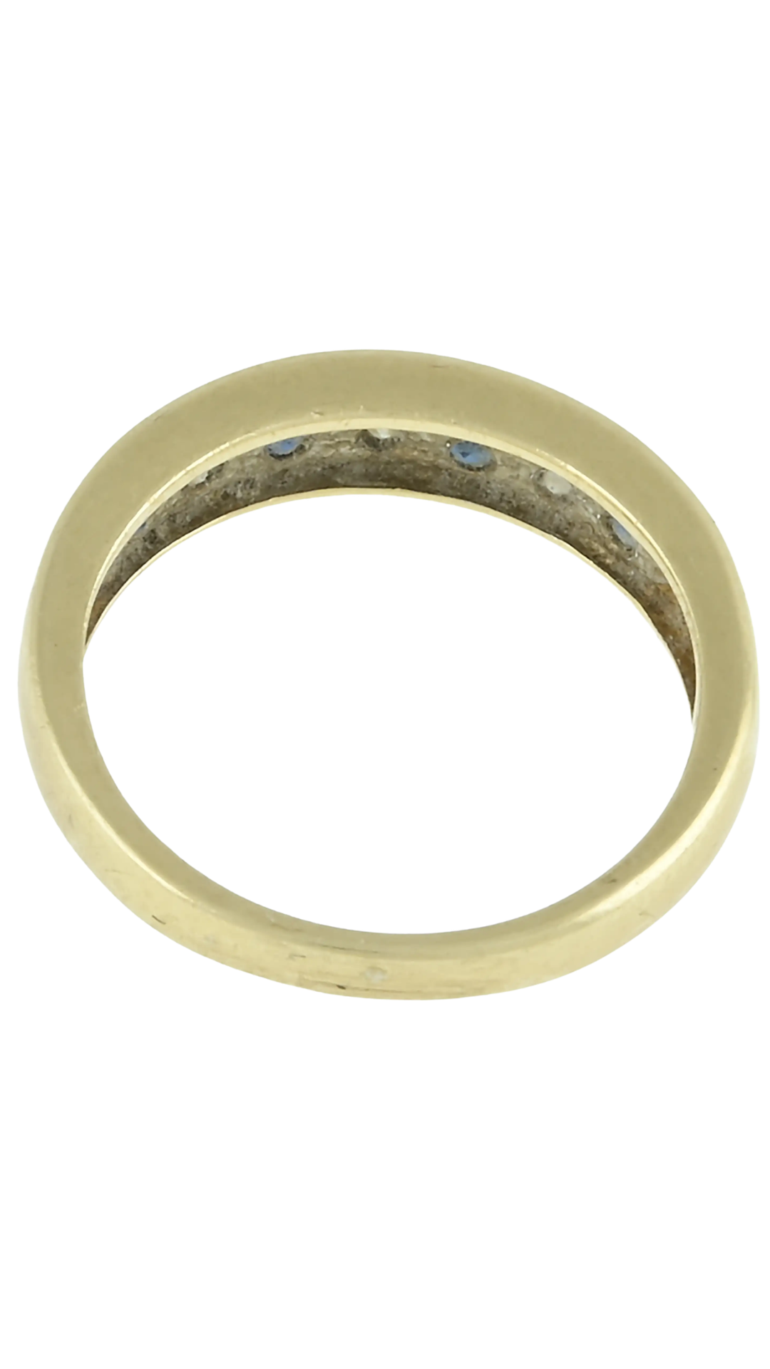 55 Sapphire Diamond Half Eternity Ring