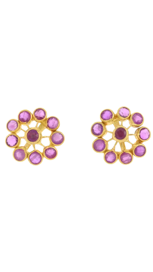 295 Ruby Stud Earrings