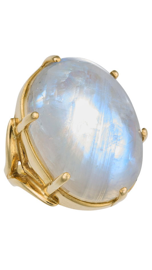 137 Rainbow Moonstone Ring