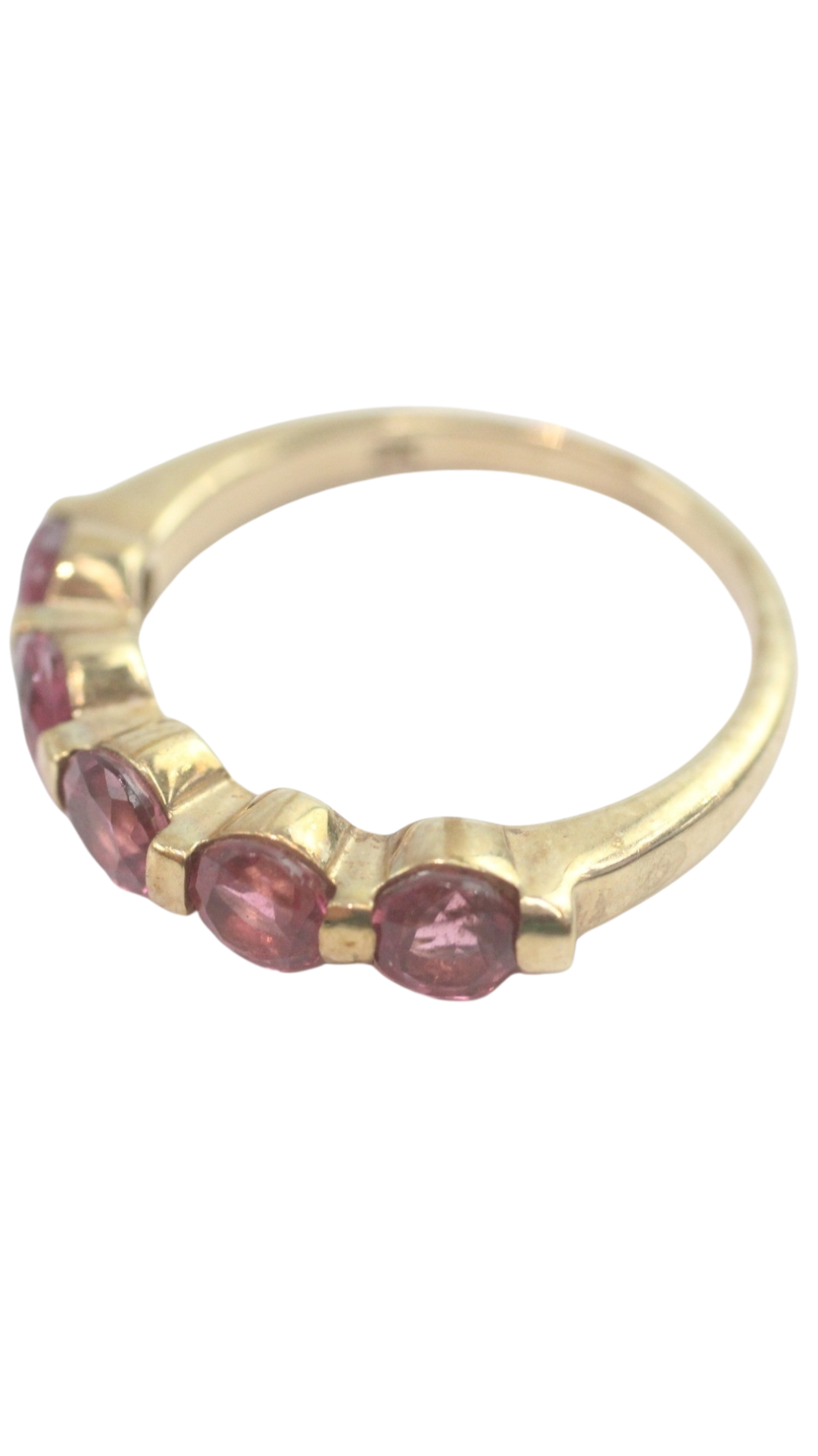 125 Garnet Half Eternity Ring