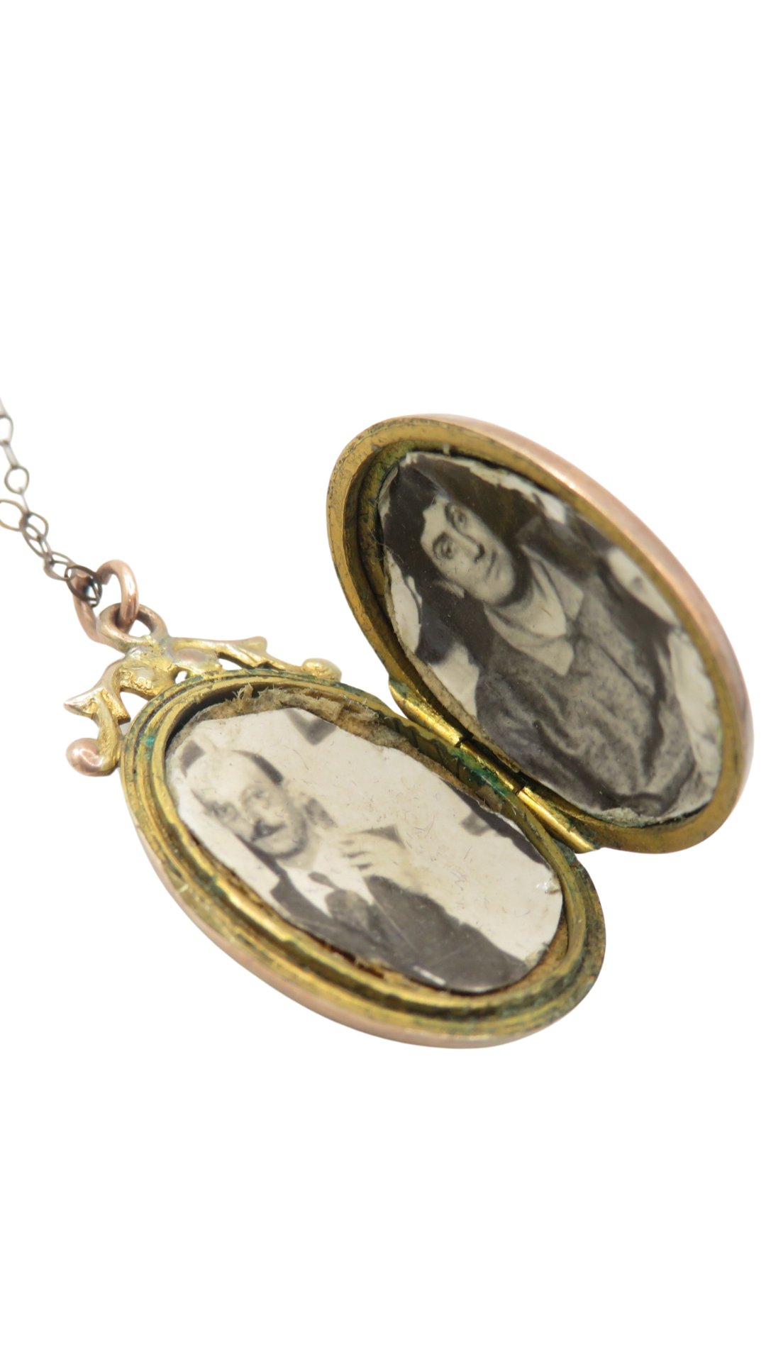 240 Pearl Foliate Locket Necklace