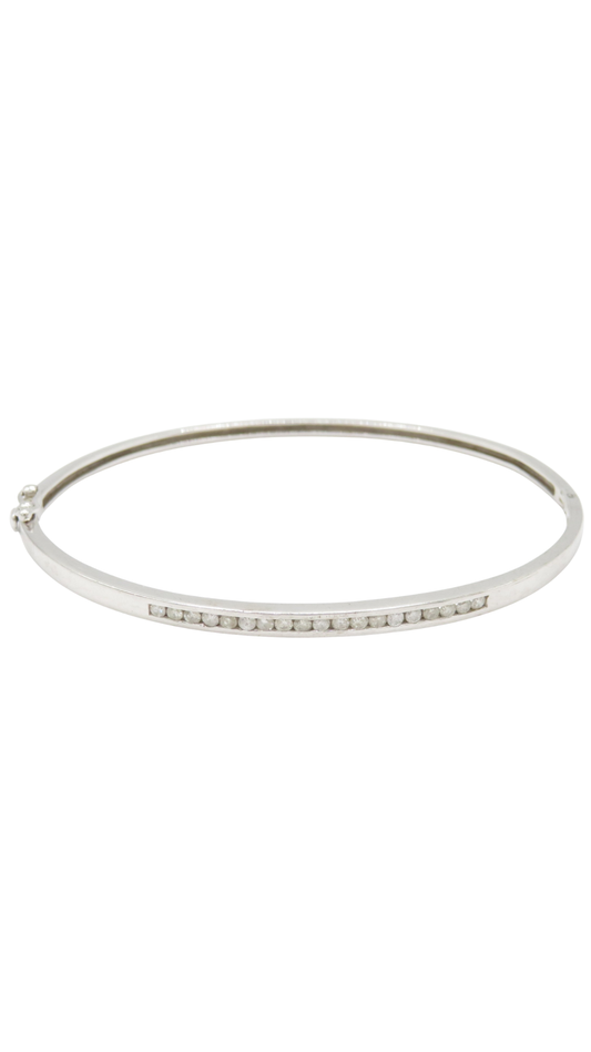16 Channel Set Diamond Bracelet