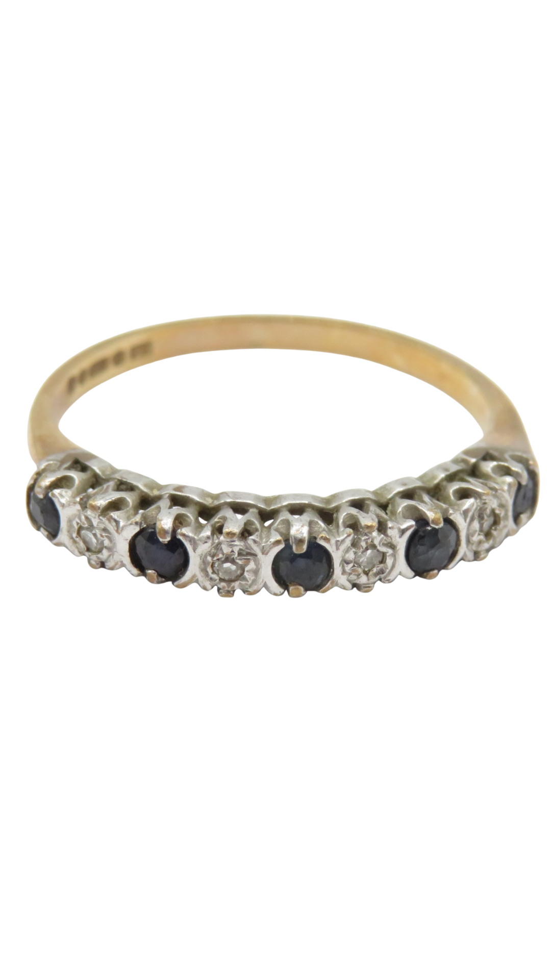 180 Sapphire Diamond Band Ring