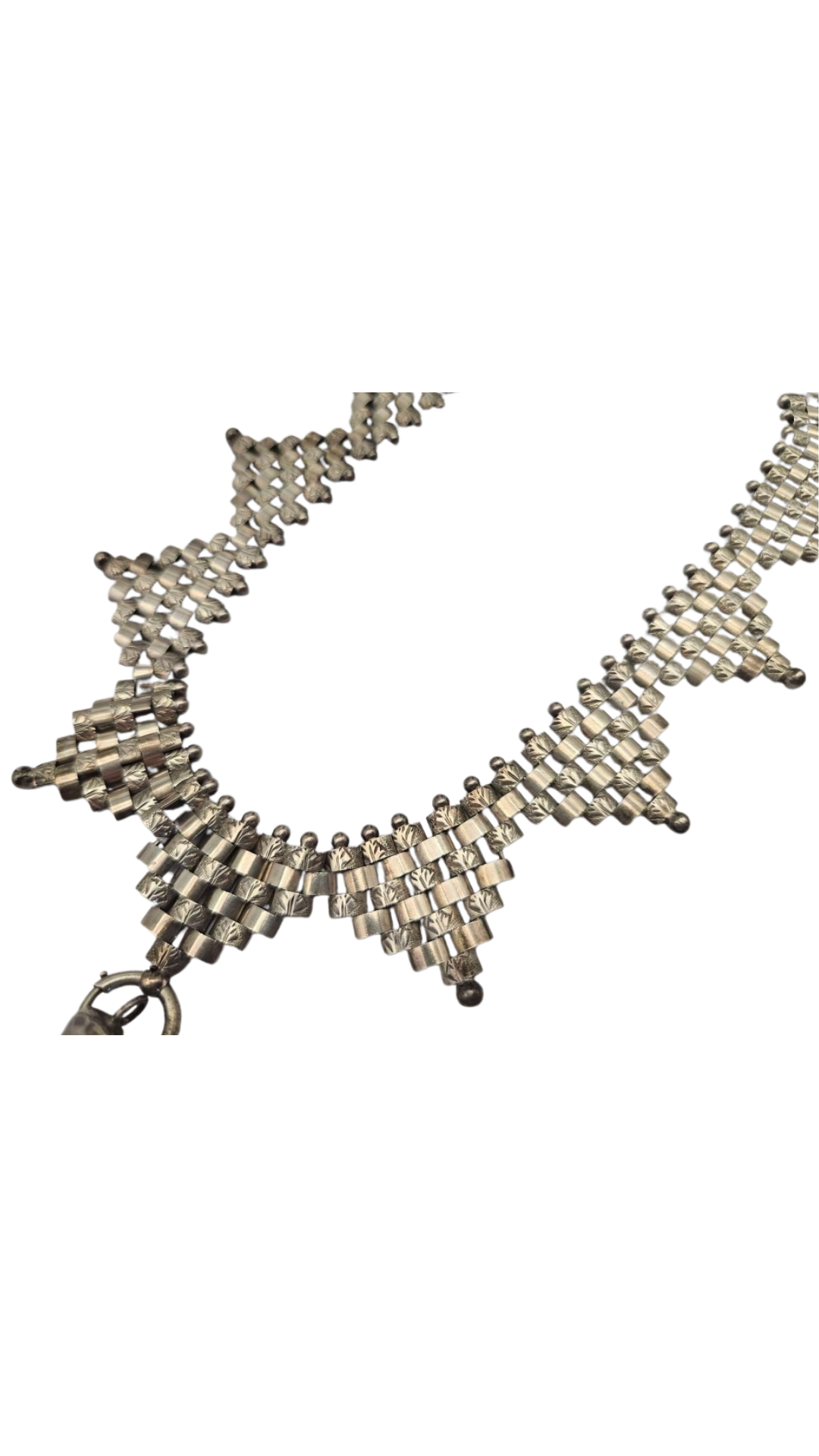 297 Victorian Silver Collar & Locket