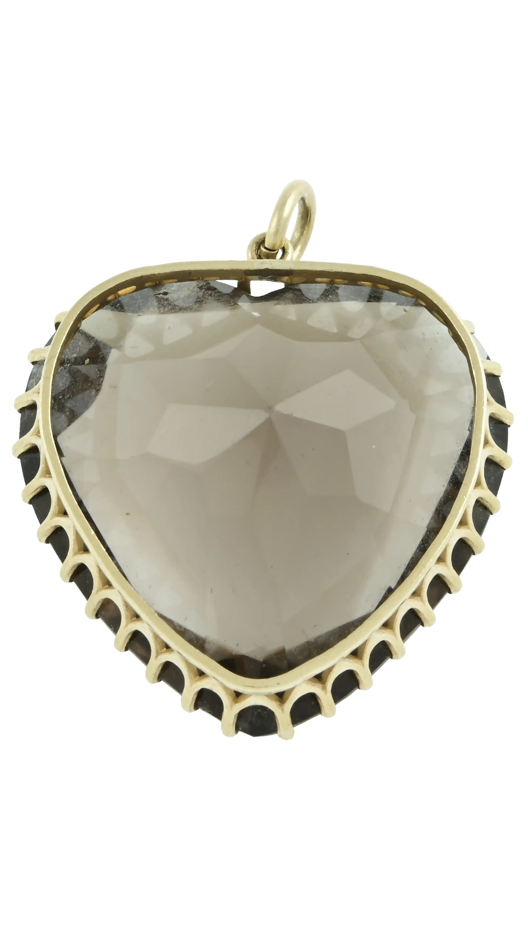 429 Smoky Quartz Heart Pendant