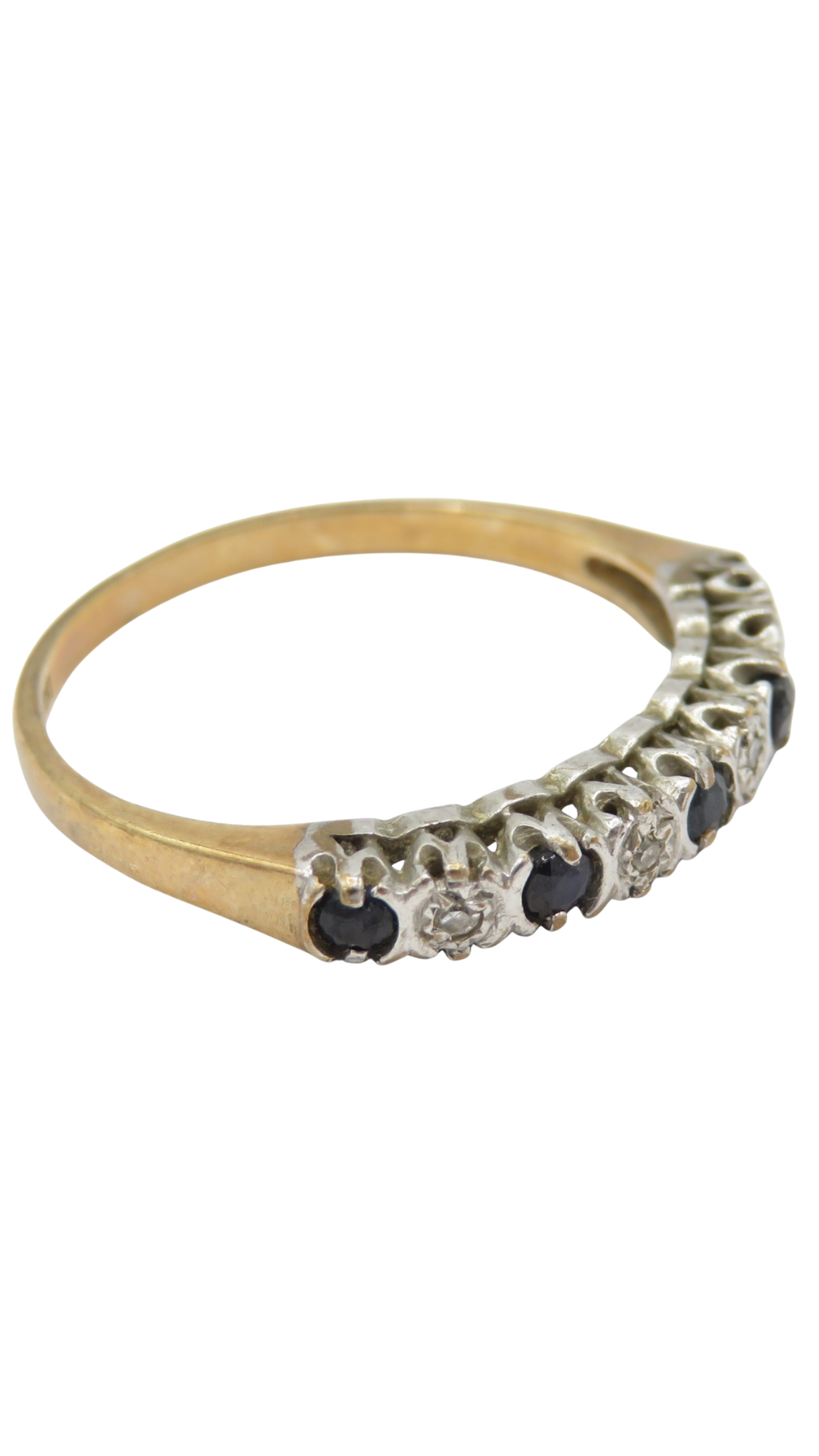 180 Sapphire Diamond Band Ring