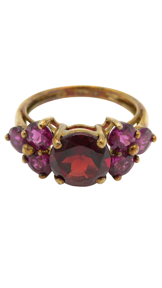 149 Vari-Hue Garnet Dress Ring