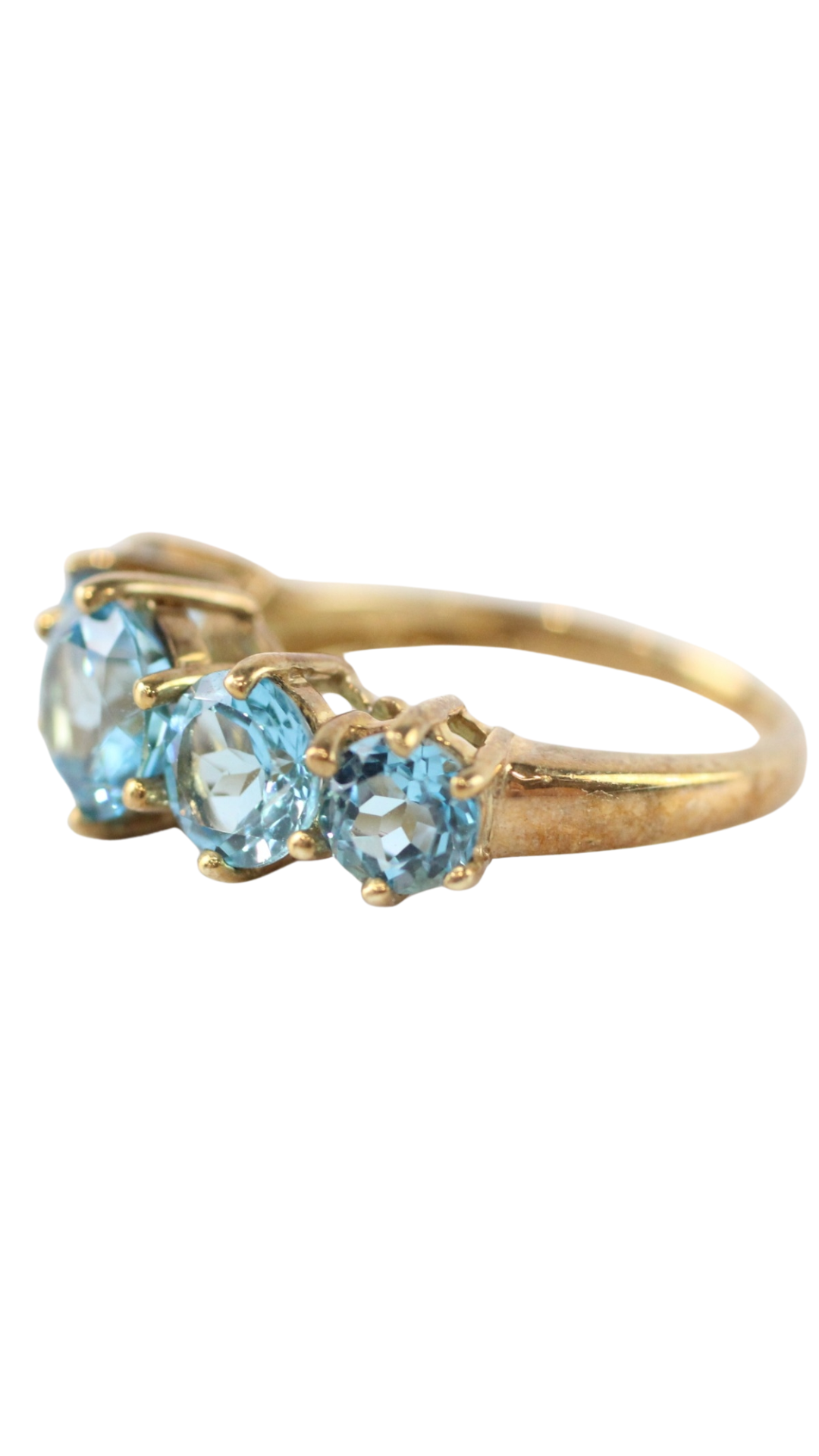 1 Blue Topaz 5-Stone Ring