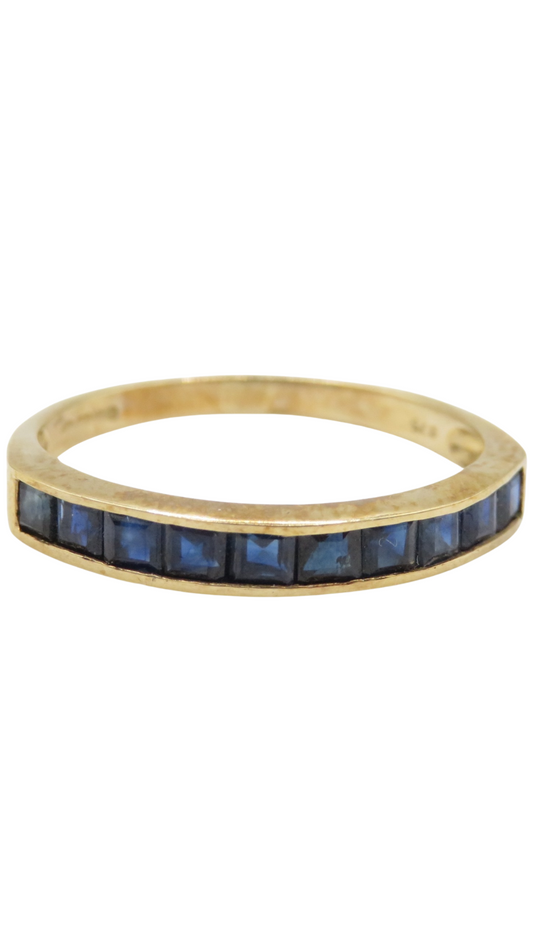 90 Sapphire Half Eternity Ring