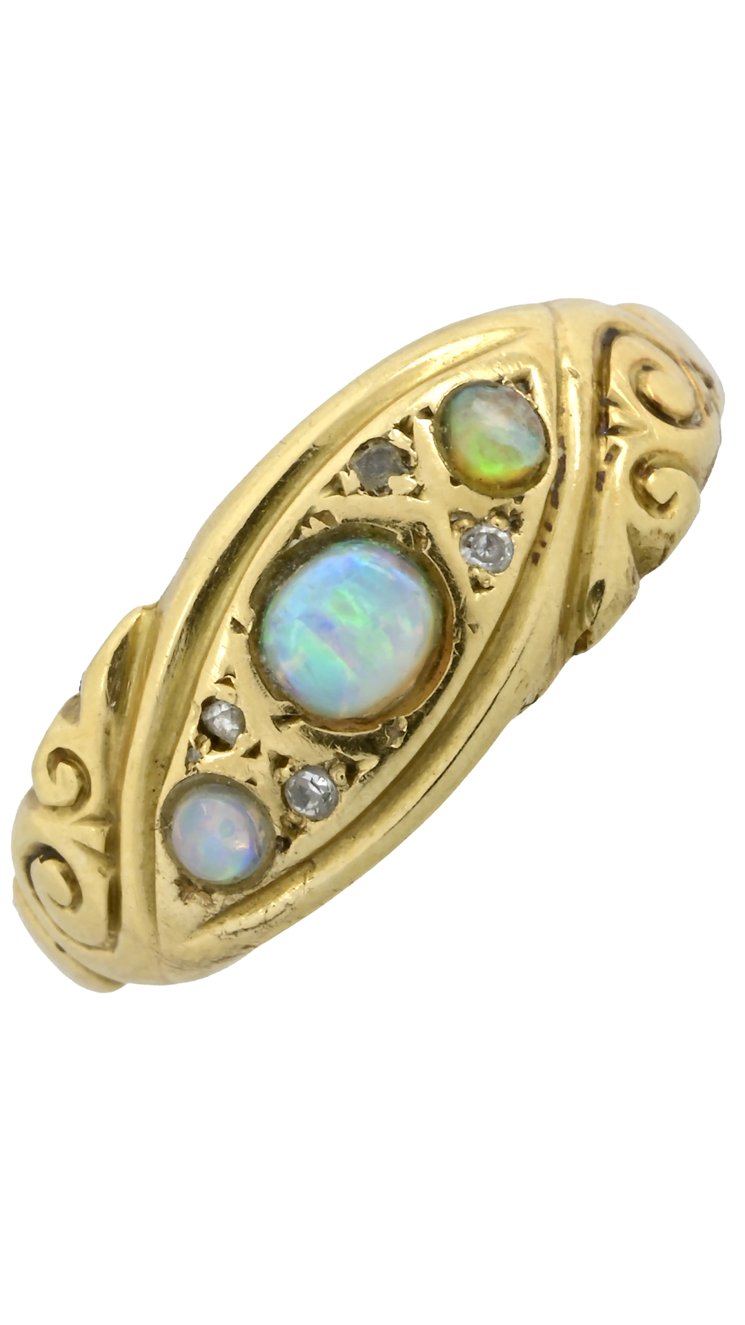 248 Opal & Diamond Dress Ring