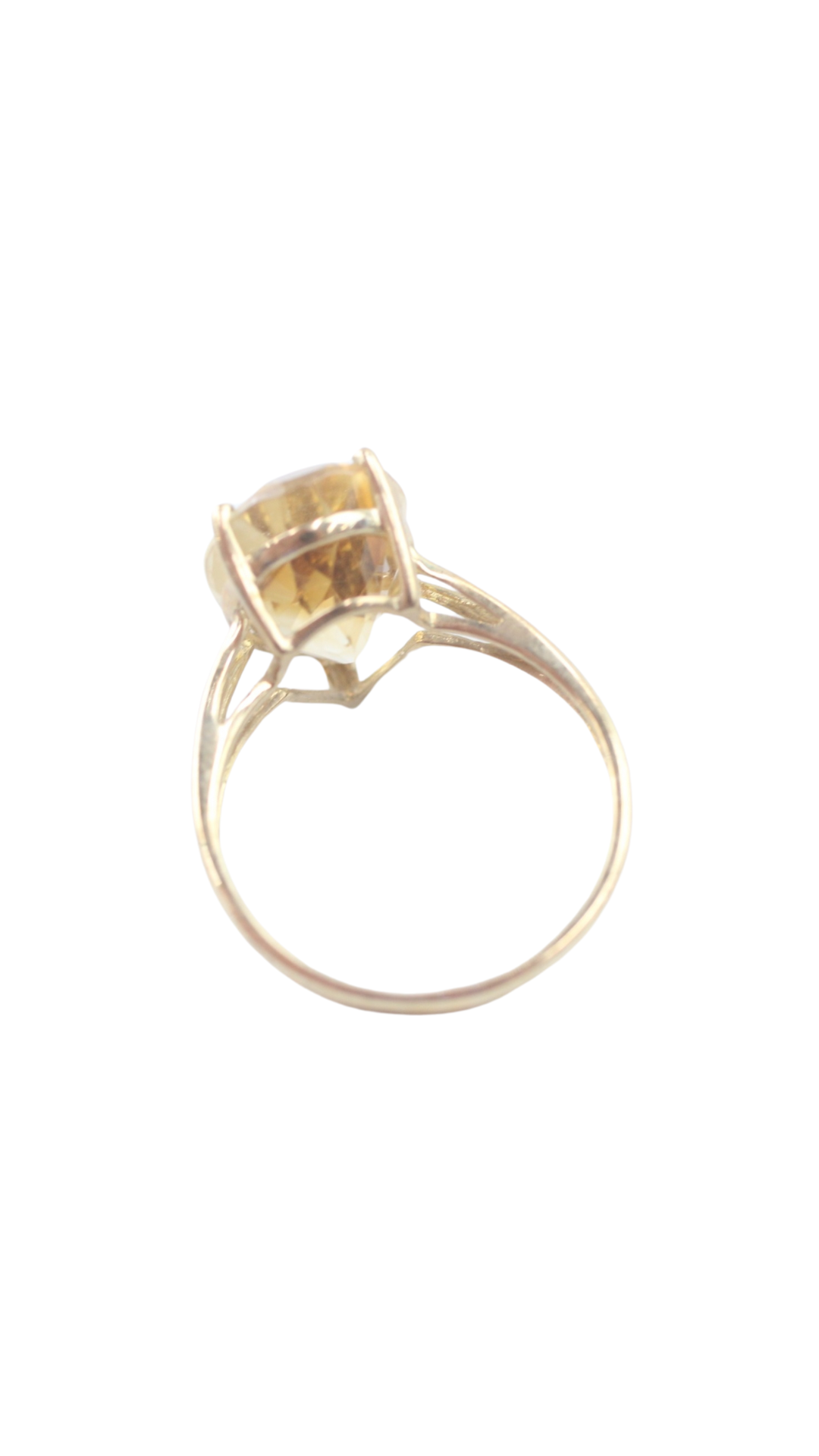 144 Citrine Pear Ring