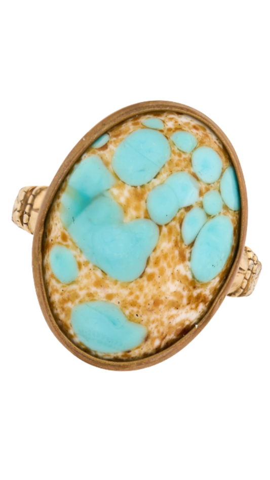 177 Turquoise Resin Ring