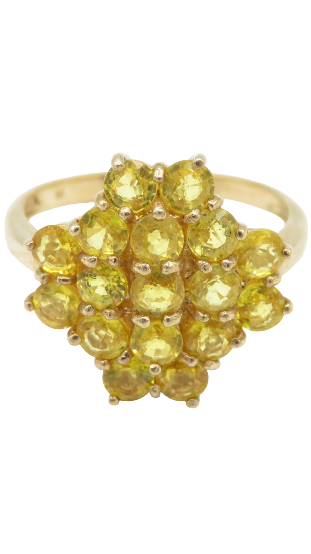 112 Yellow Sapphire Cocktail Ring