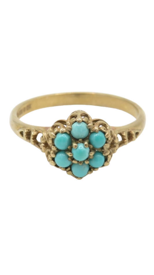 189 Turquoise Posy Ring