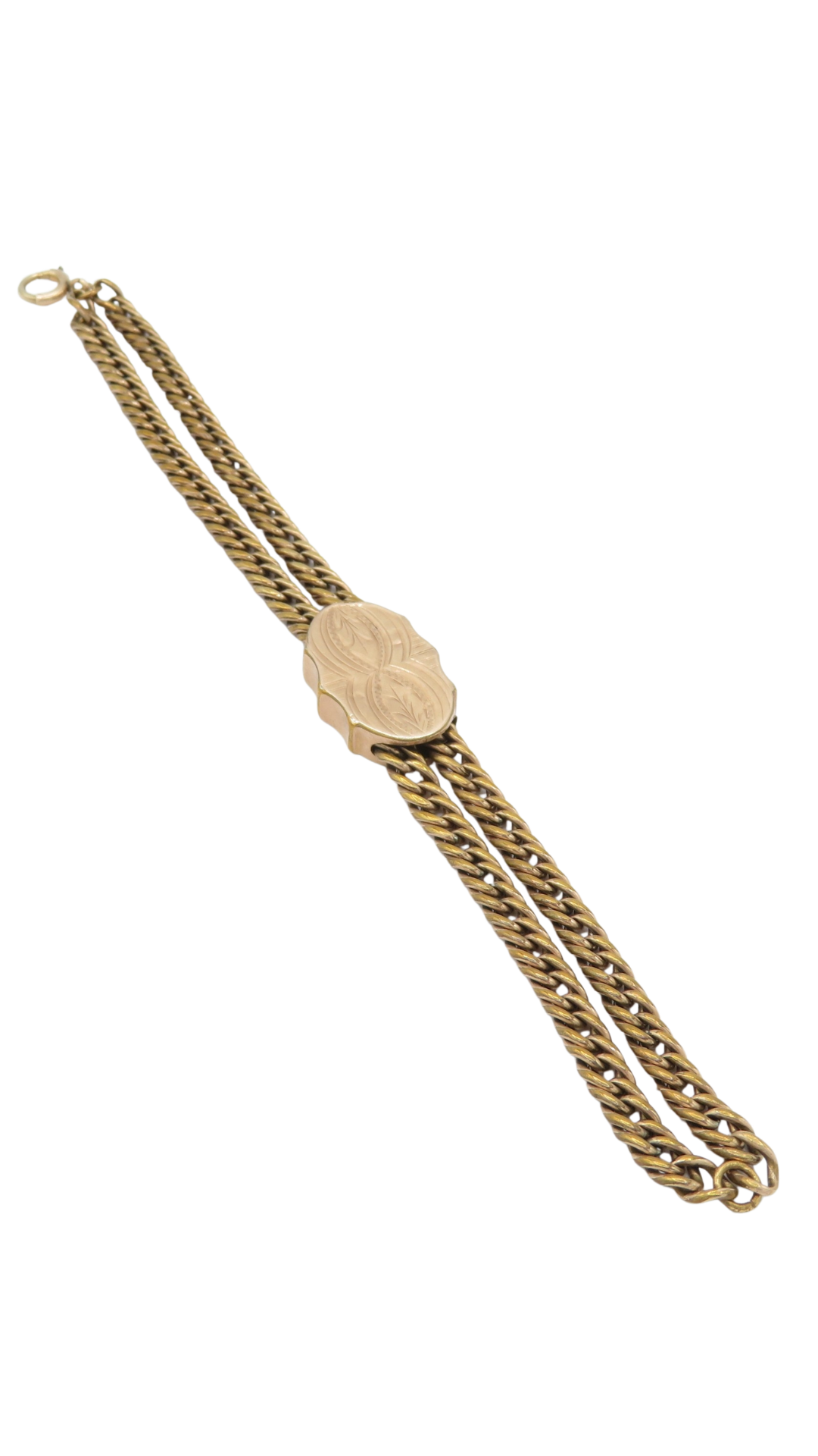 223 Gold Slide On Rolled Chain Bracelet