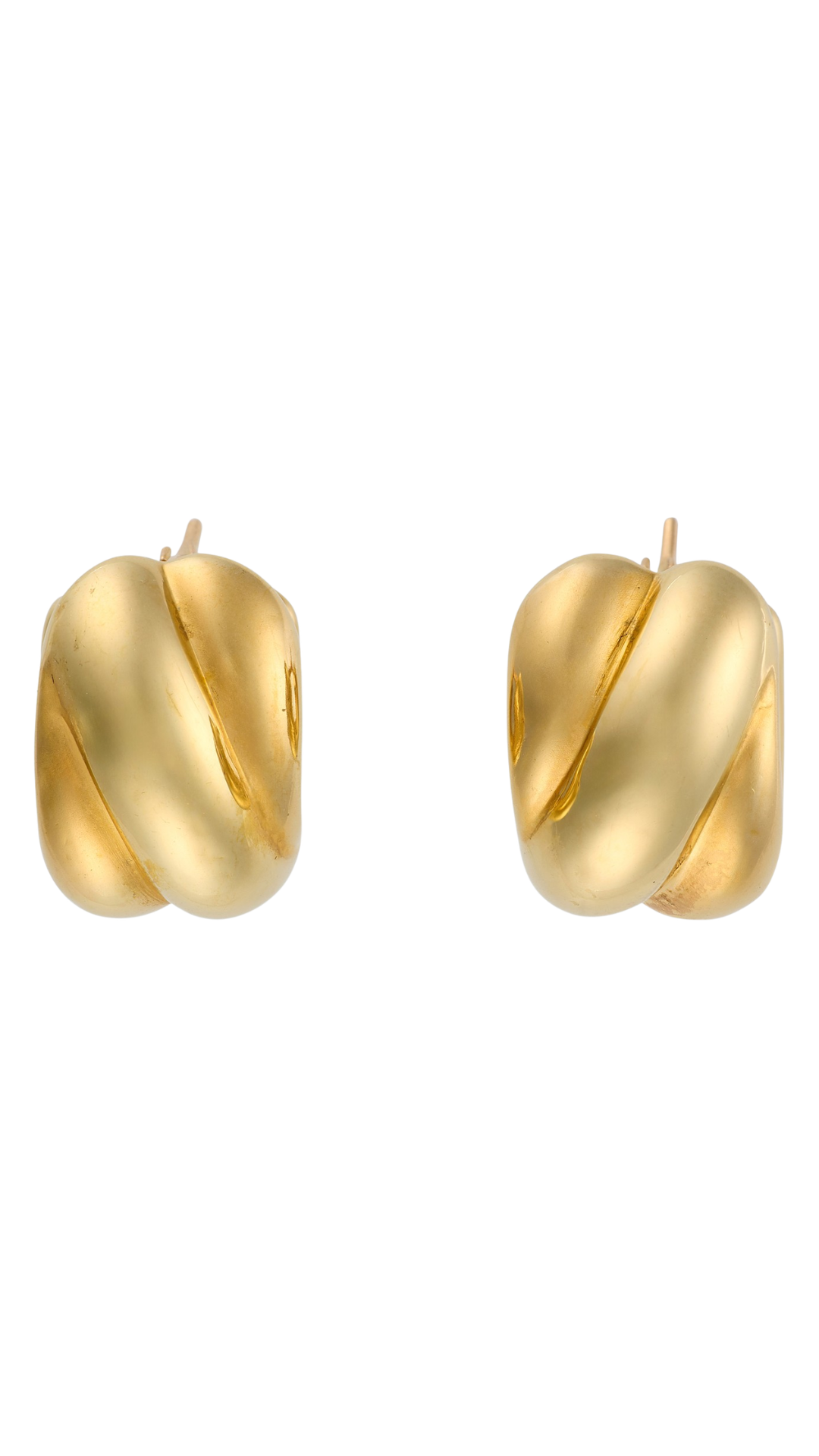 156 French Gold Hoop Earrings