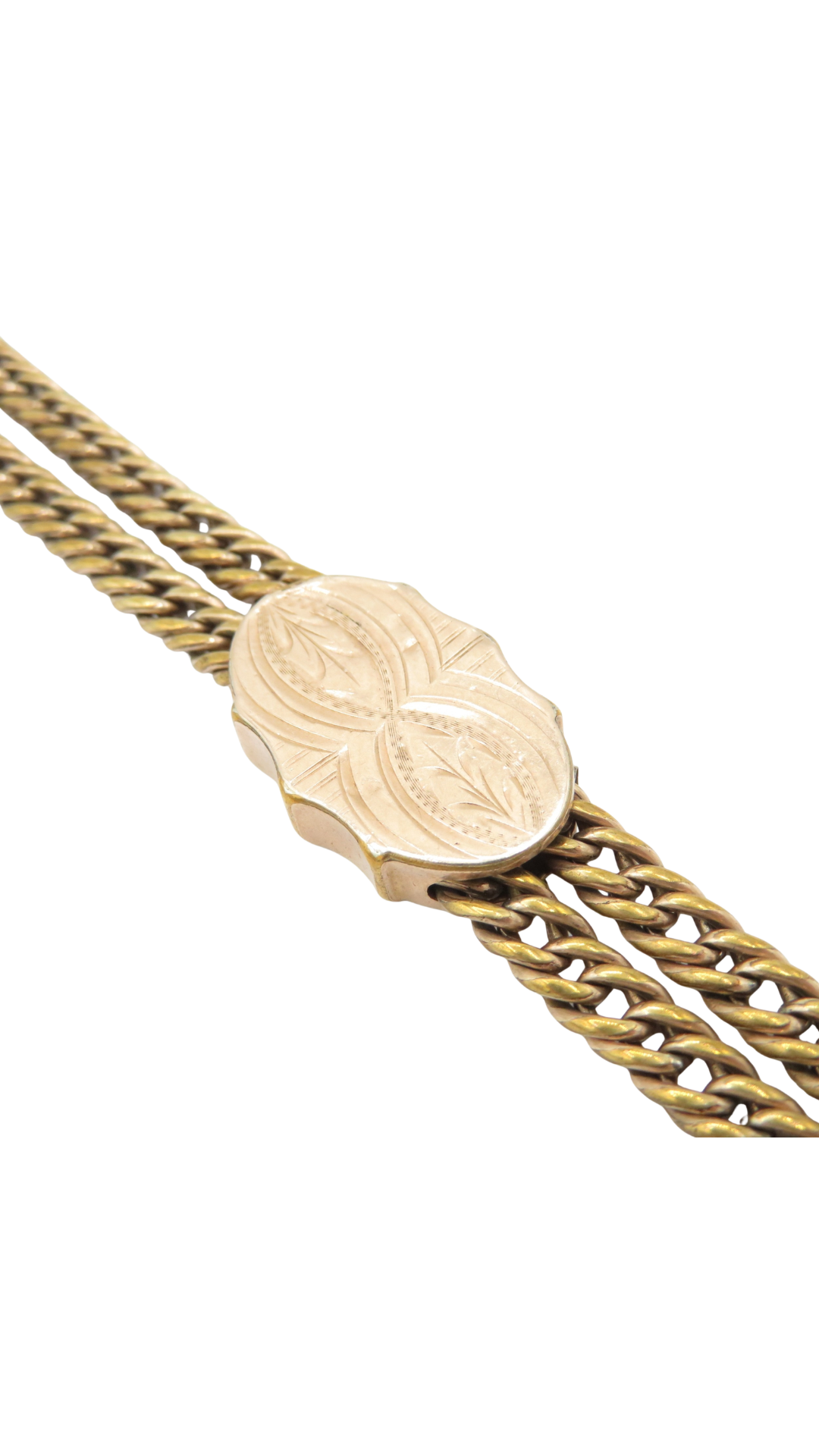 223 Gold Slide On Rolled Chain Bracelet