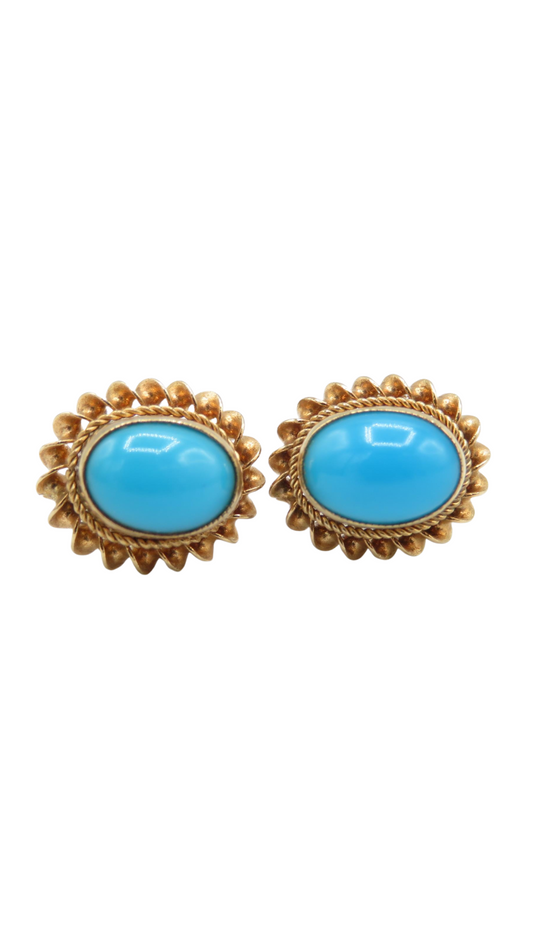 282 Turquoise Stud Earrings