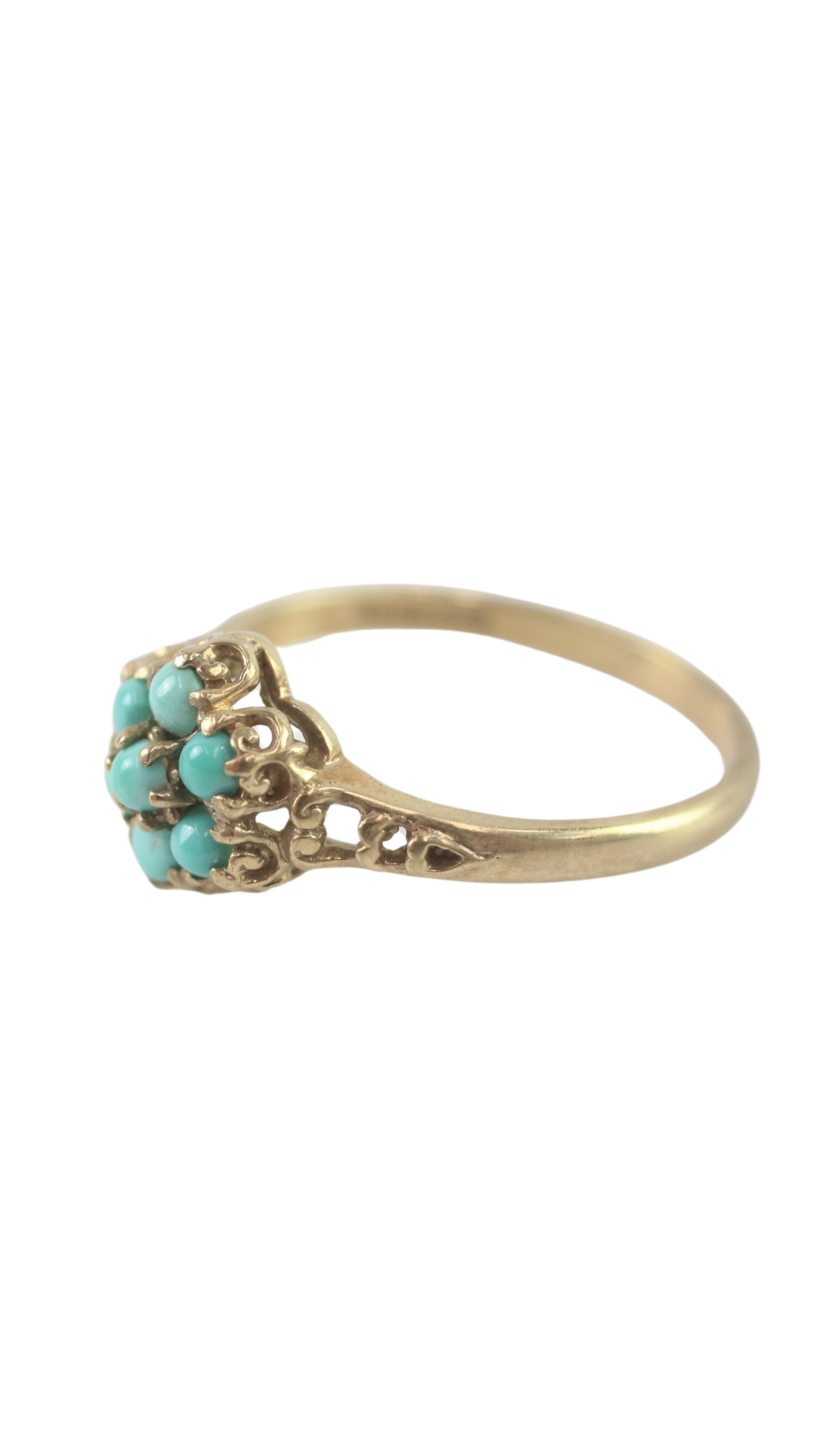 189 Turquoise Posy Ring