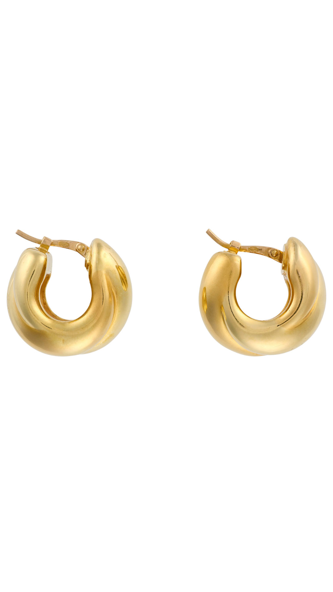 156 French Gold Hoop Earrings