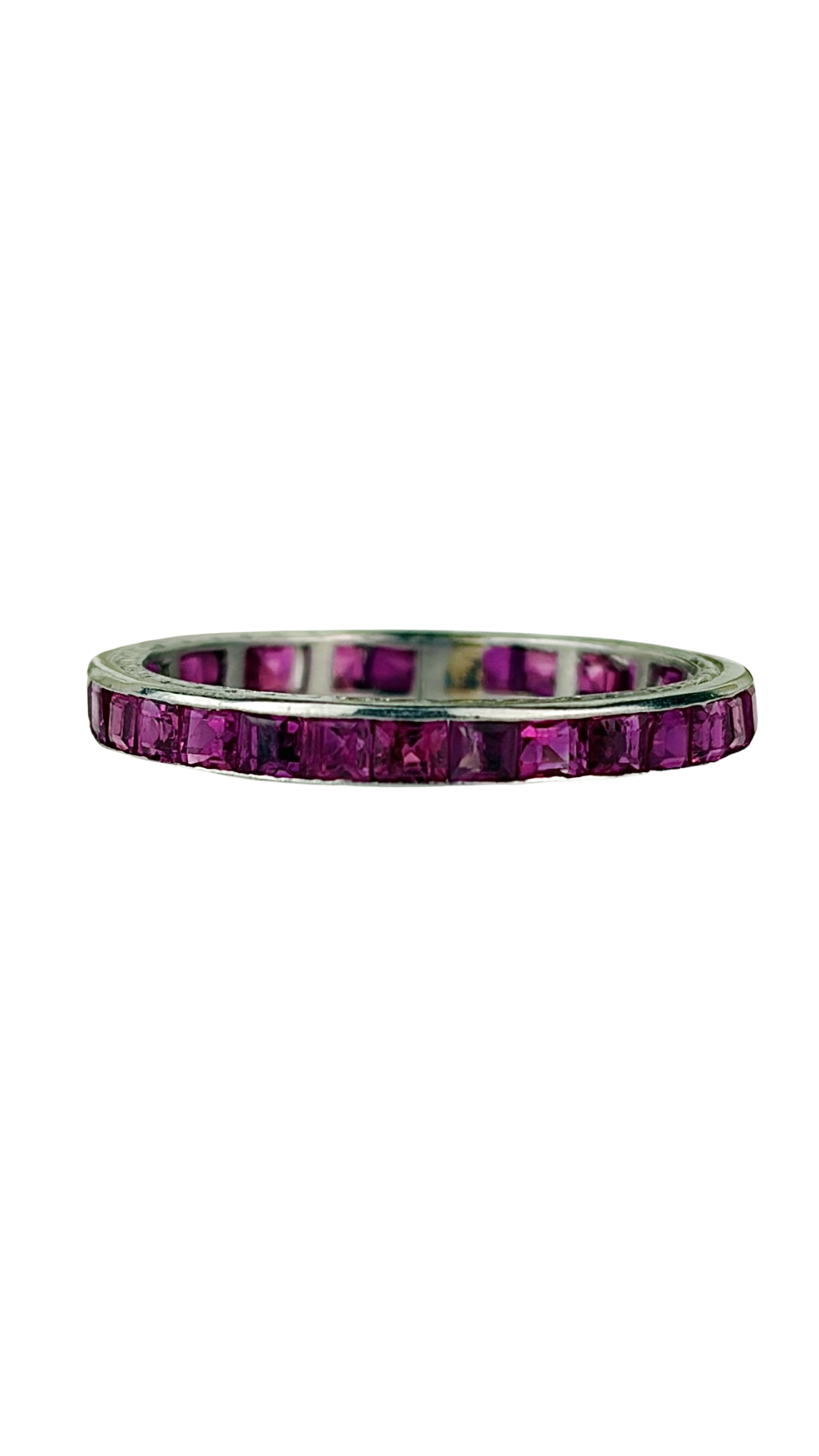 274 Platinum Ruby Eternity Band