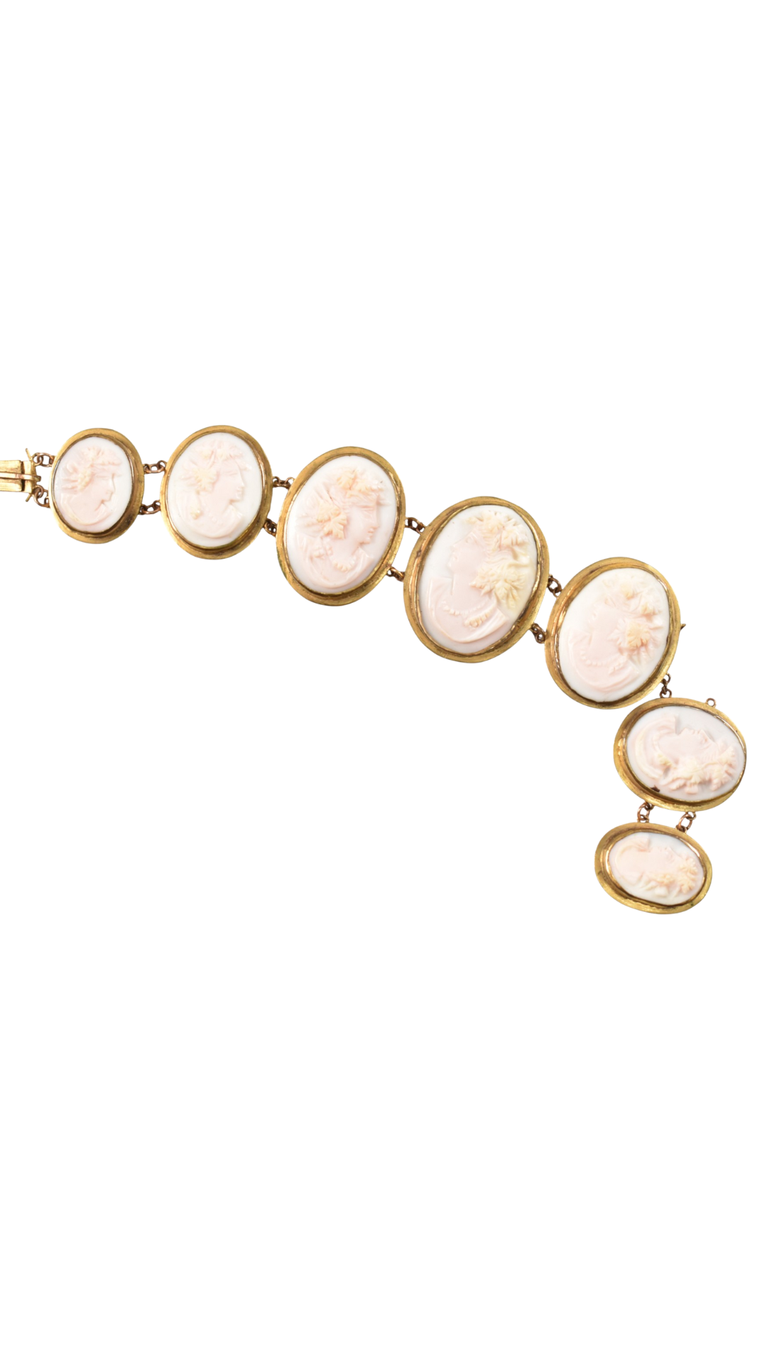 34 Carved Shell Cameo Bracelet