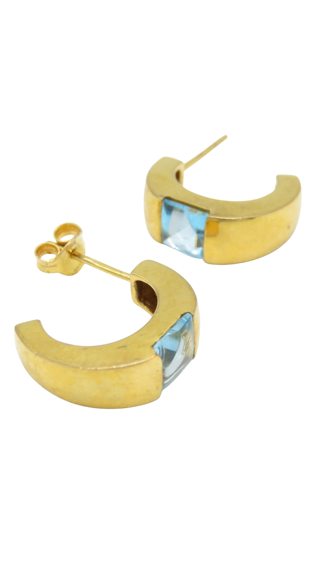 29 Topaz Half Hoop Earrings