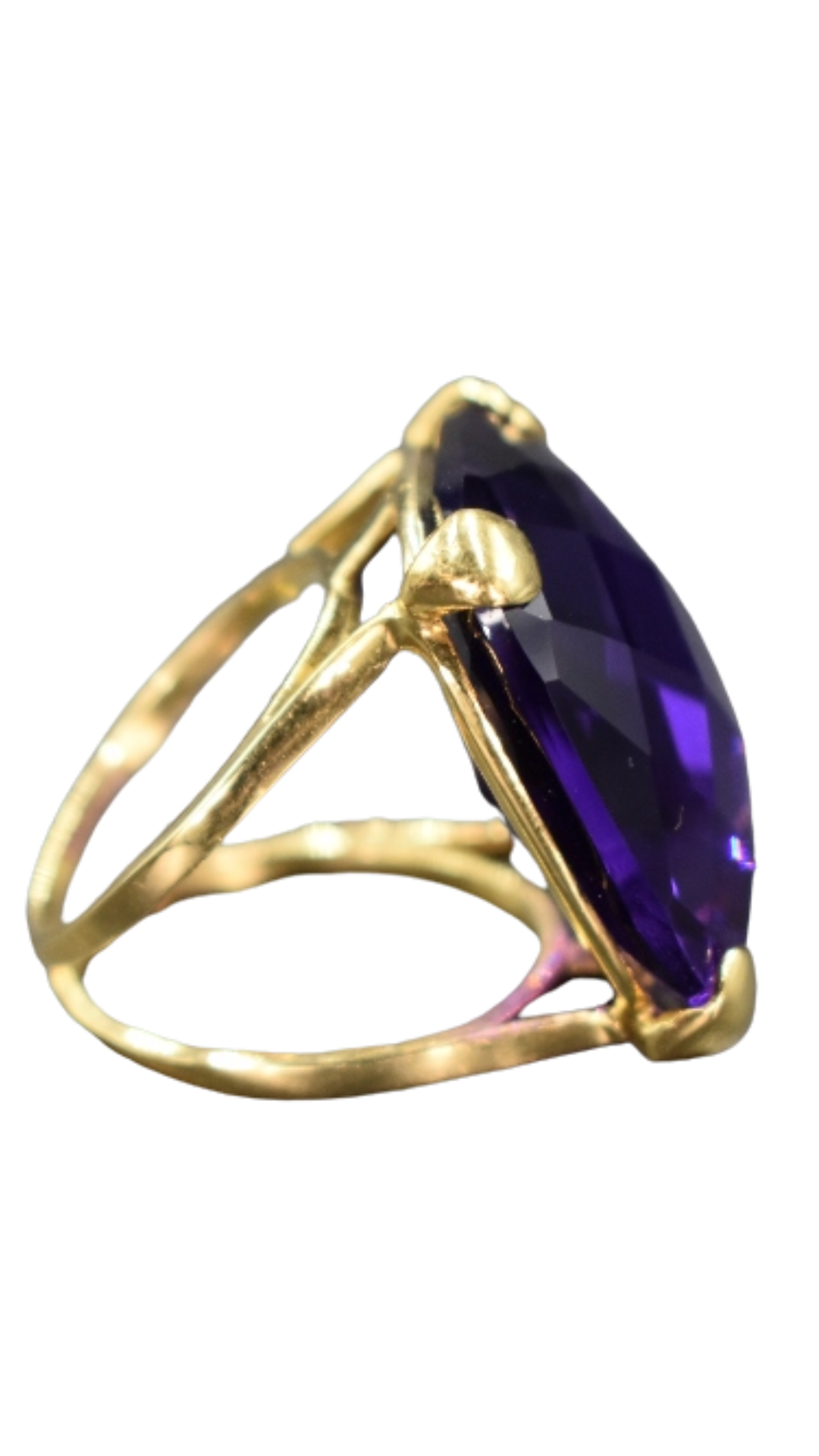 161 Amethyst Statement Ring