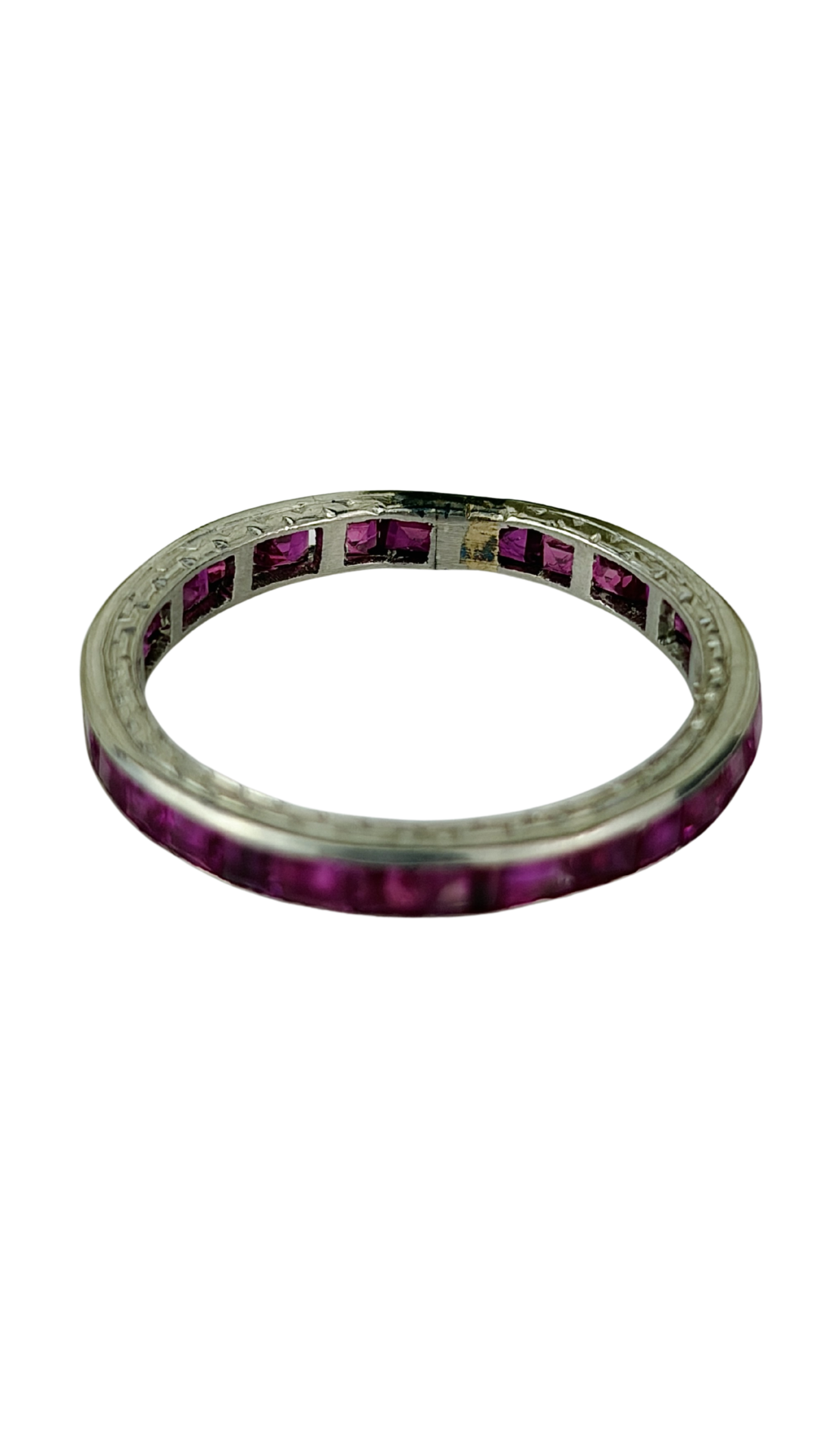 274 Platinum Ruby Eternity Band