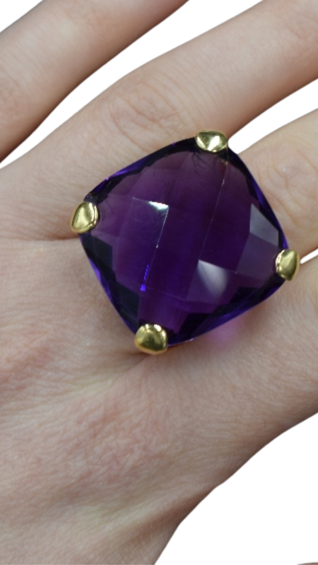 161 Amethyst Statement Ring
