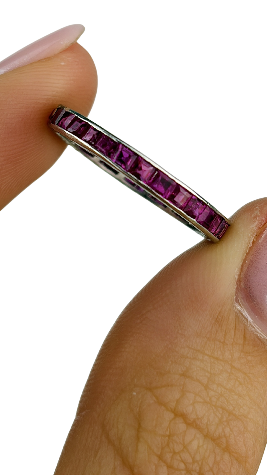 274 Platinum Ruby Eternity Band