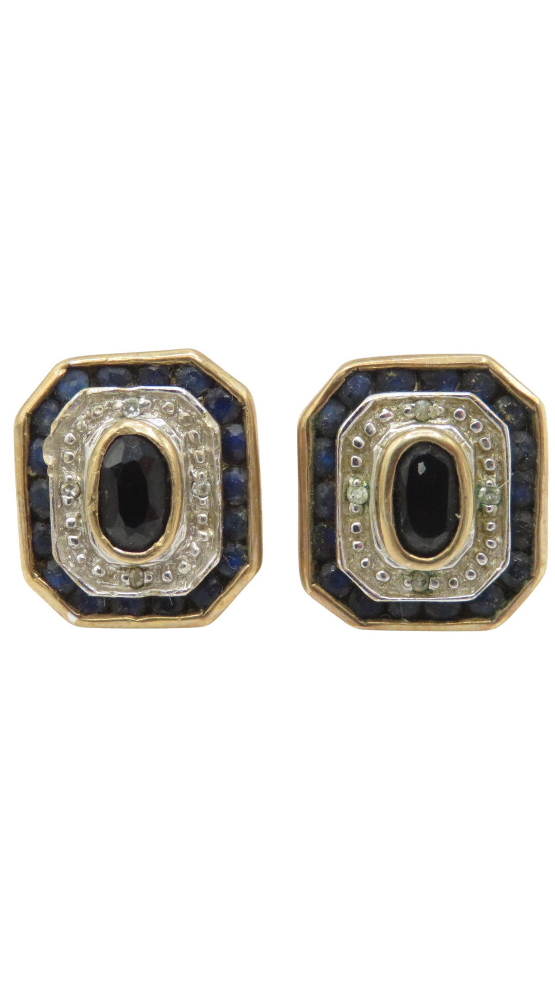 210 Sapphire & Diamond Target Studs