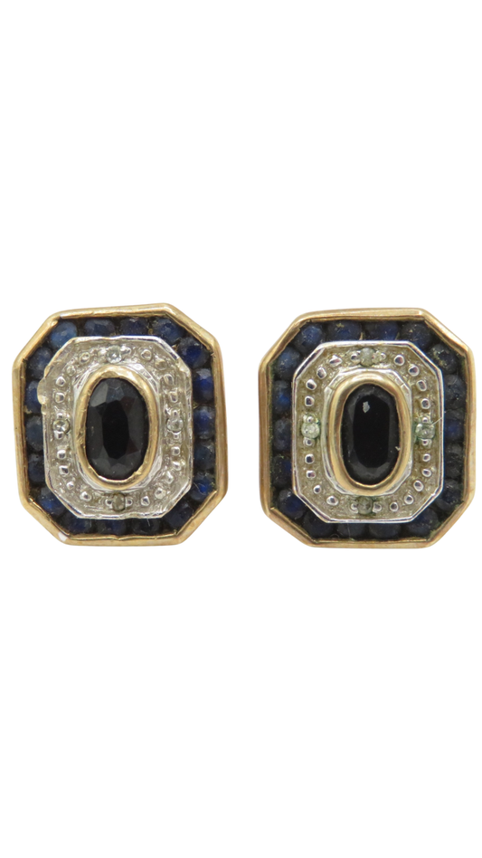 210 Sapphire & Diamond Target Studs