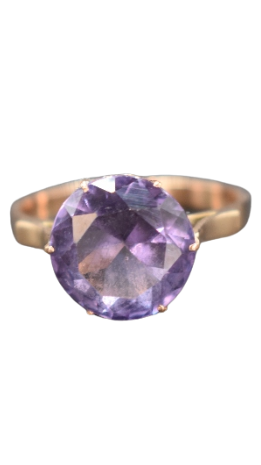 5 Amethyst Solitaire Ring