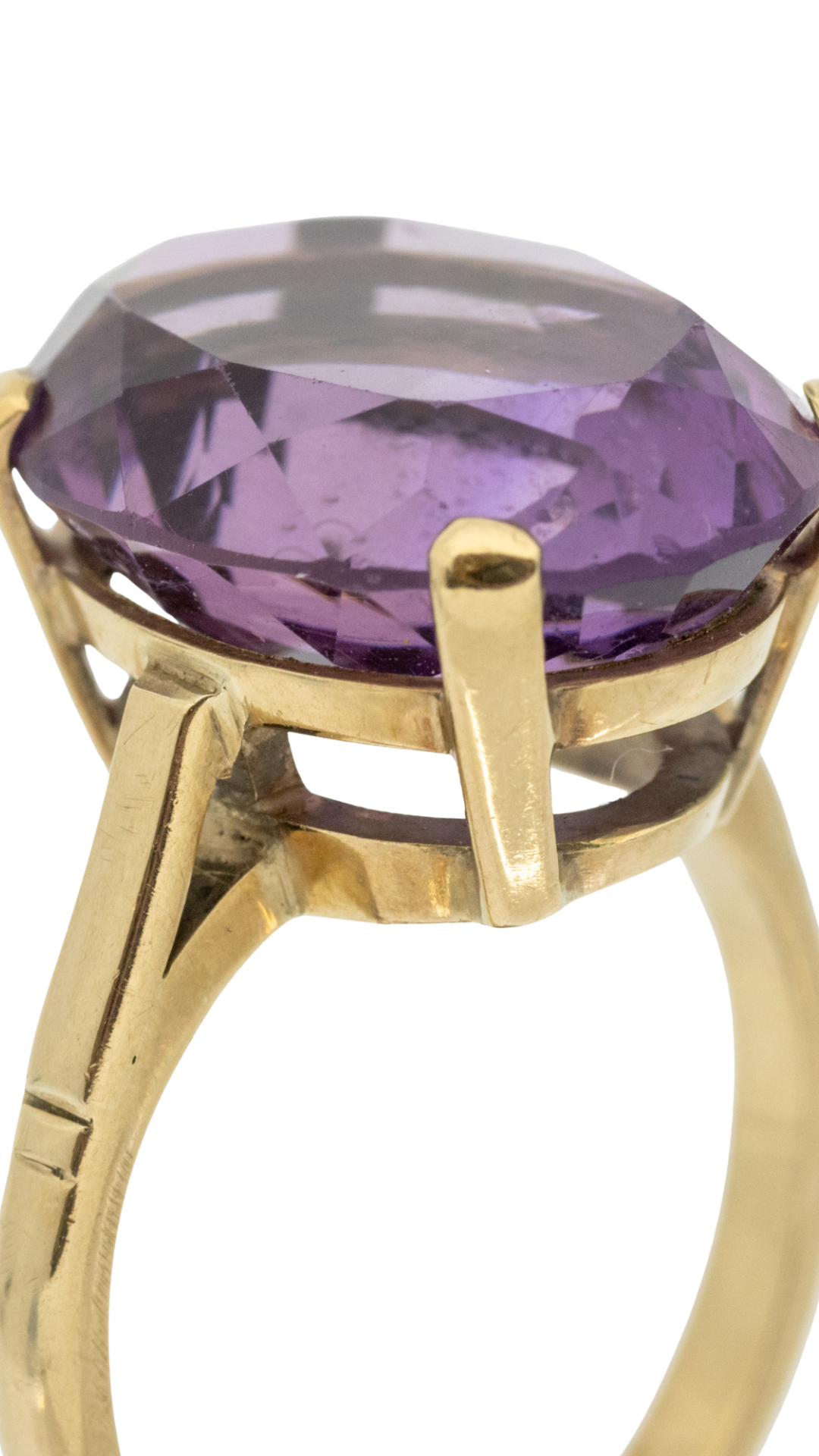 100 Oval Cut Amethyst Ring