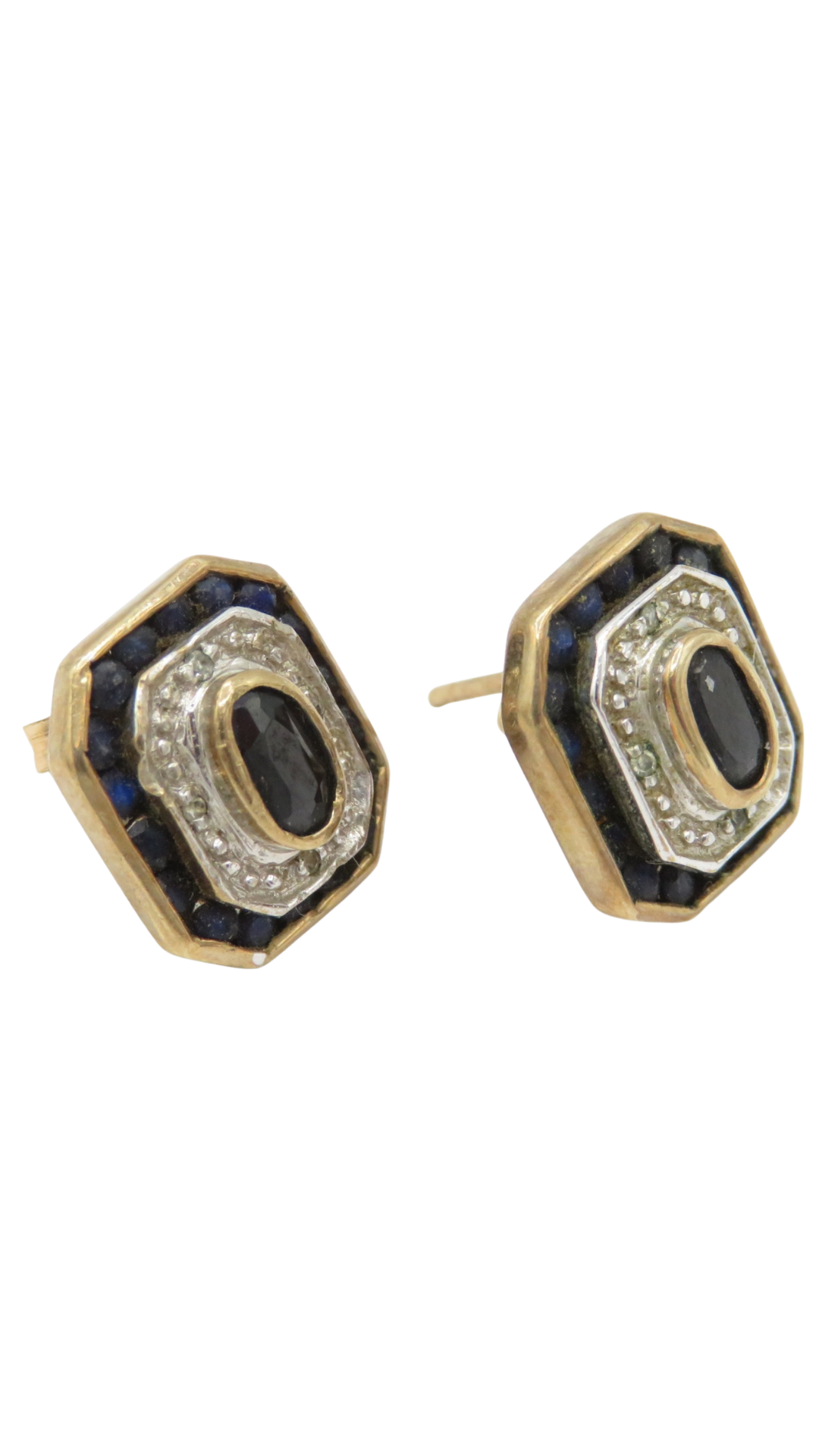 210 Sapphire & Diamond Target Studs
