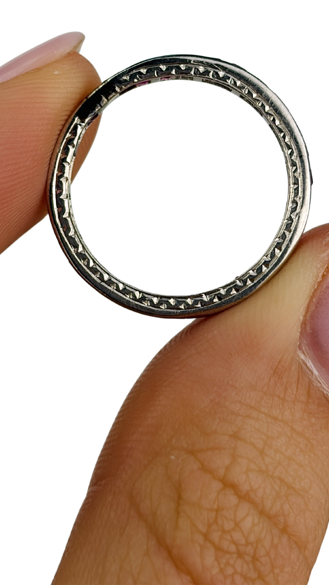 274 Platinum Ruby Eternity Band