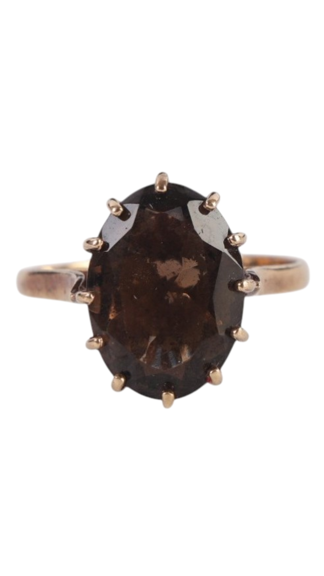 674 Oval Smoky Quartz Ring