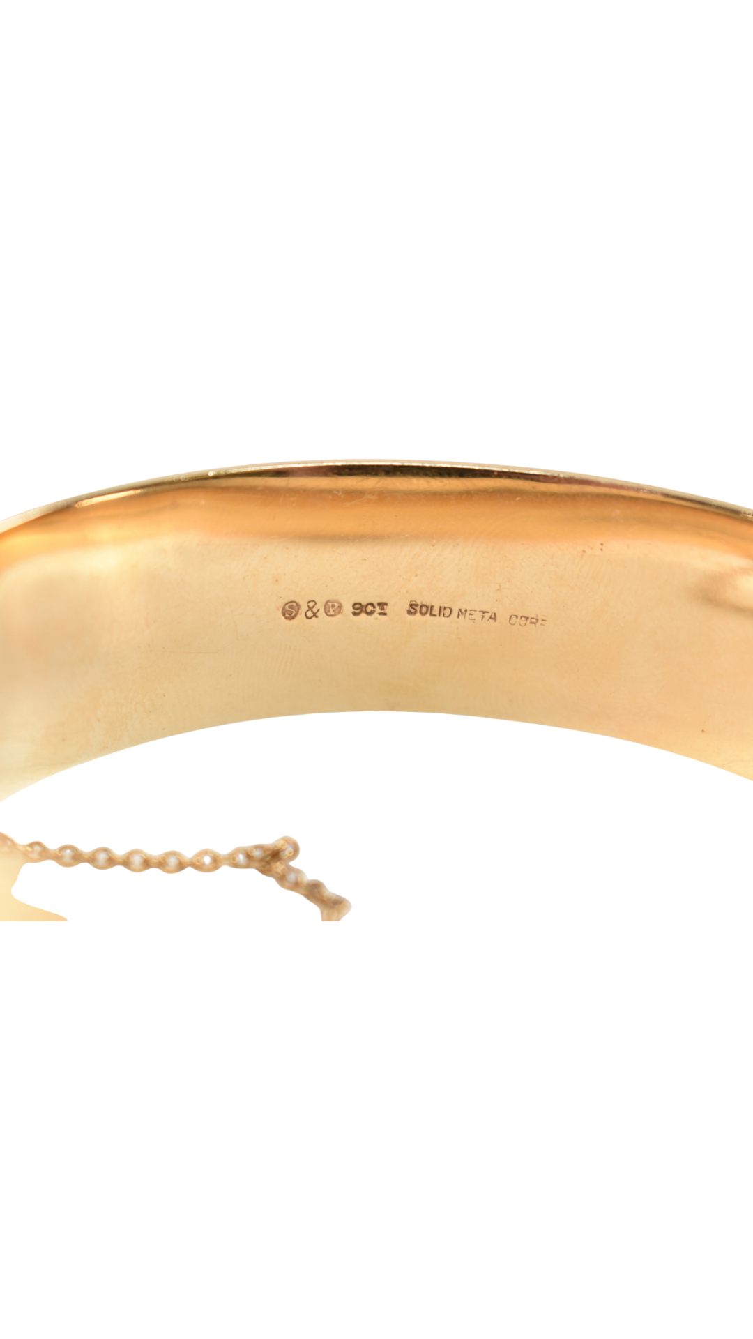 119 Gold Hinged Bangle
