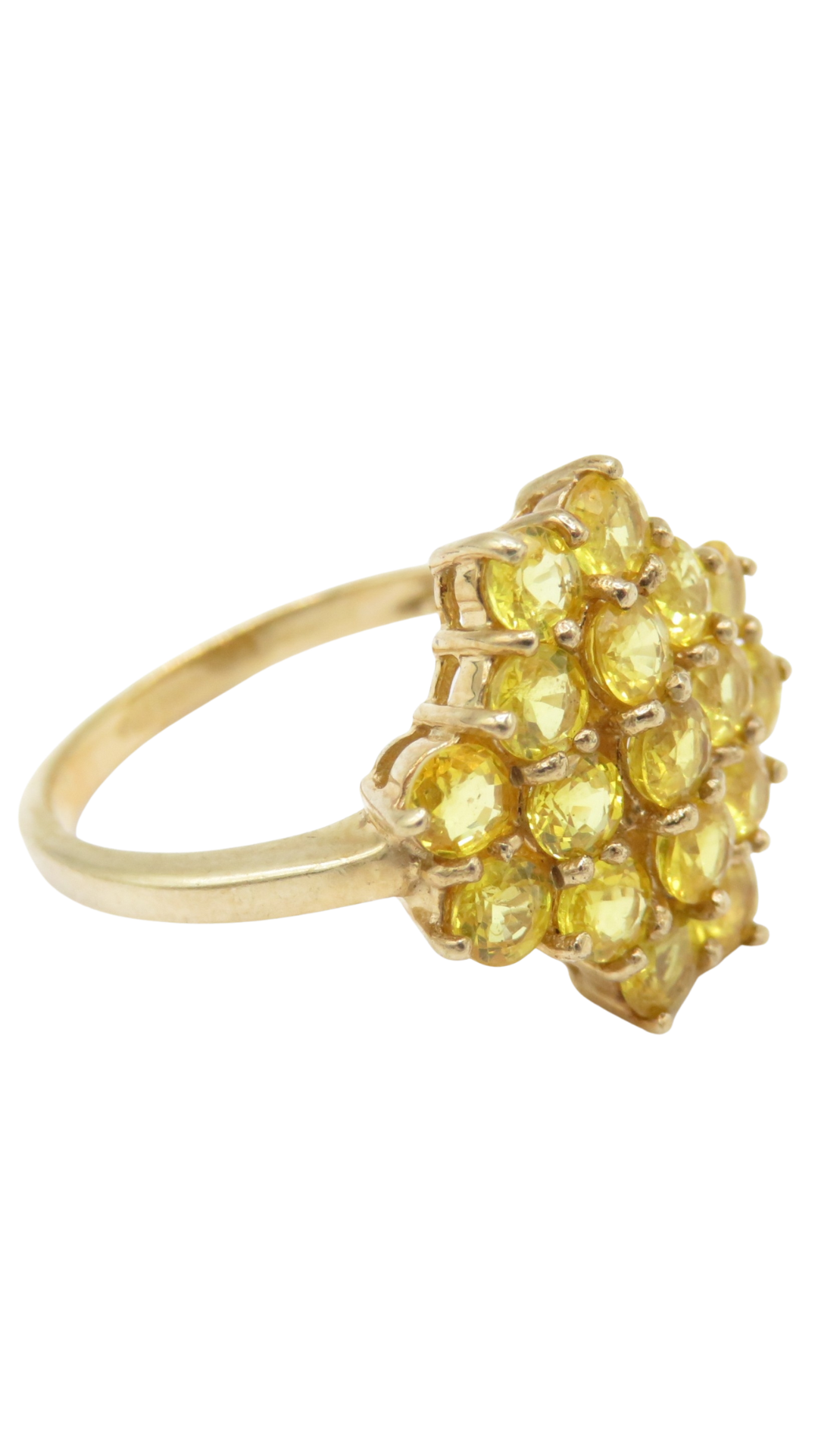 112 Yellow Sapphire Cocktail Ring