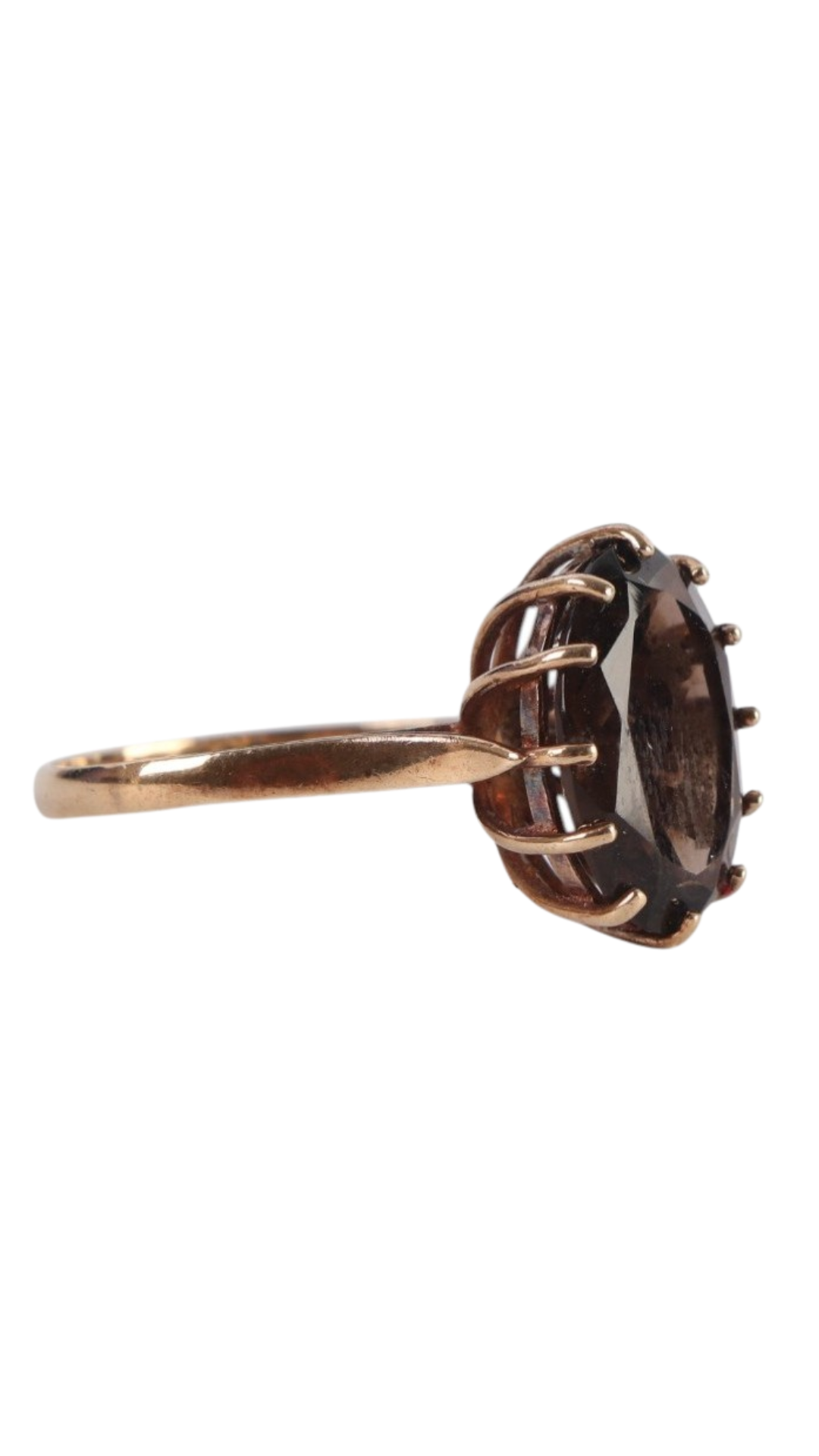 674 Oval Smoky Quartz Ring