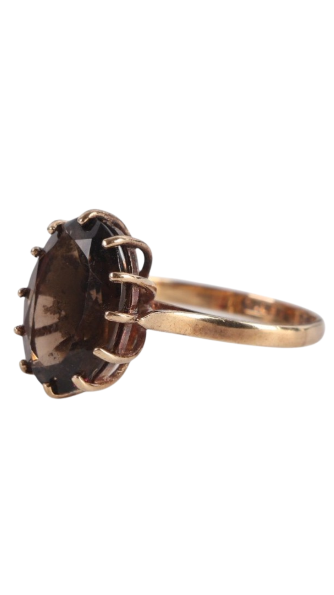 674 Oval Smoky Quartz Ring