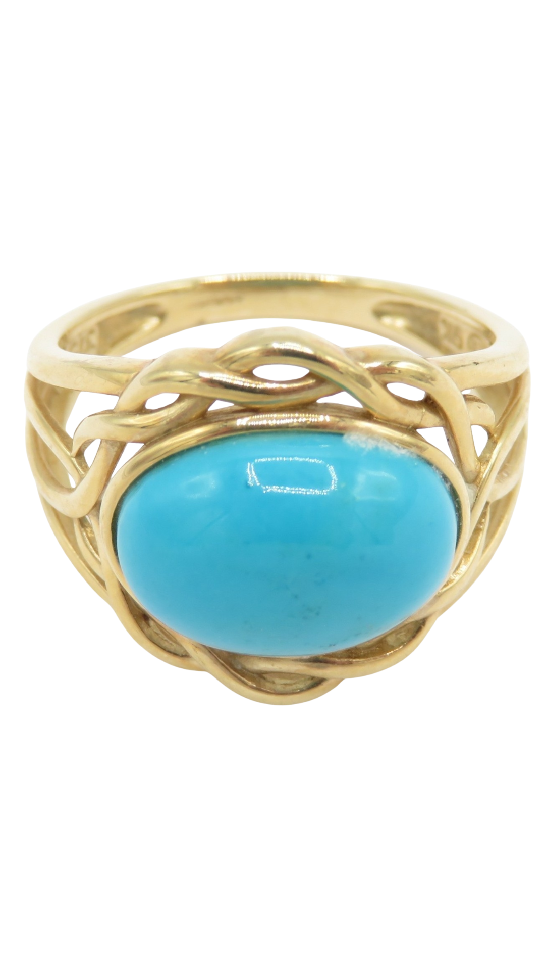 3 Turquoise Cabochon Ring