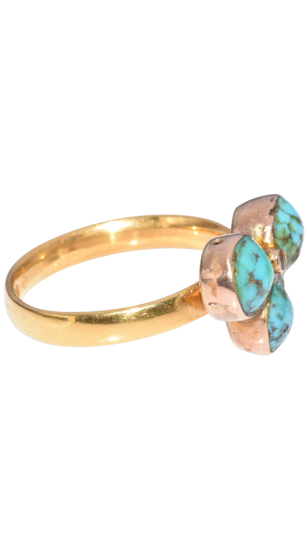 584 Turquoise Cabochon Wedding Band