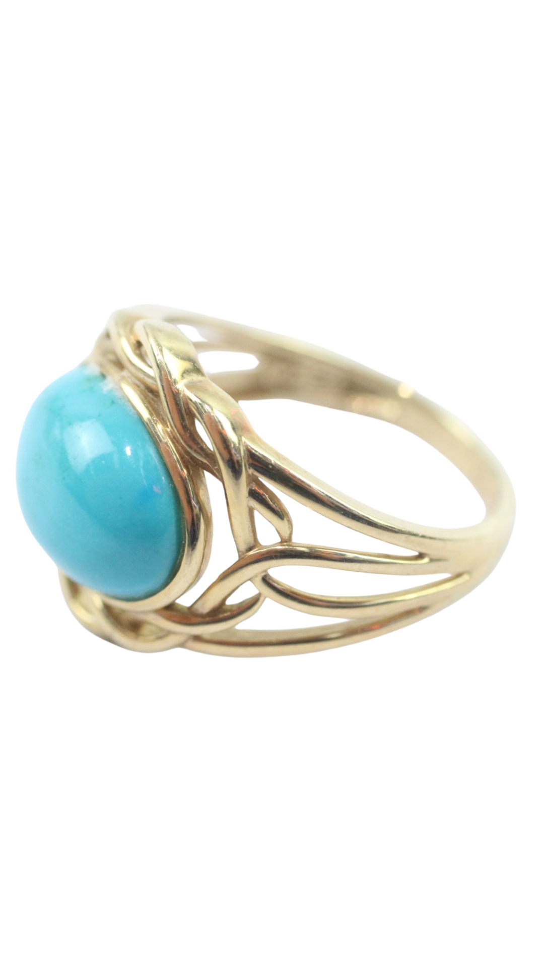 3 Turquoise Cabochon Ring