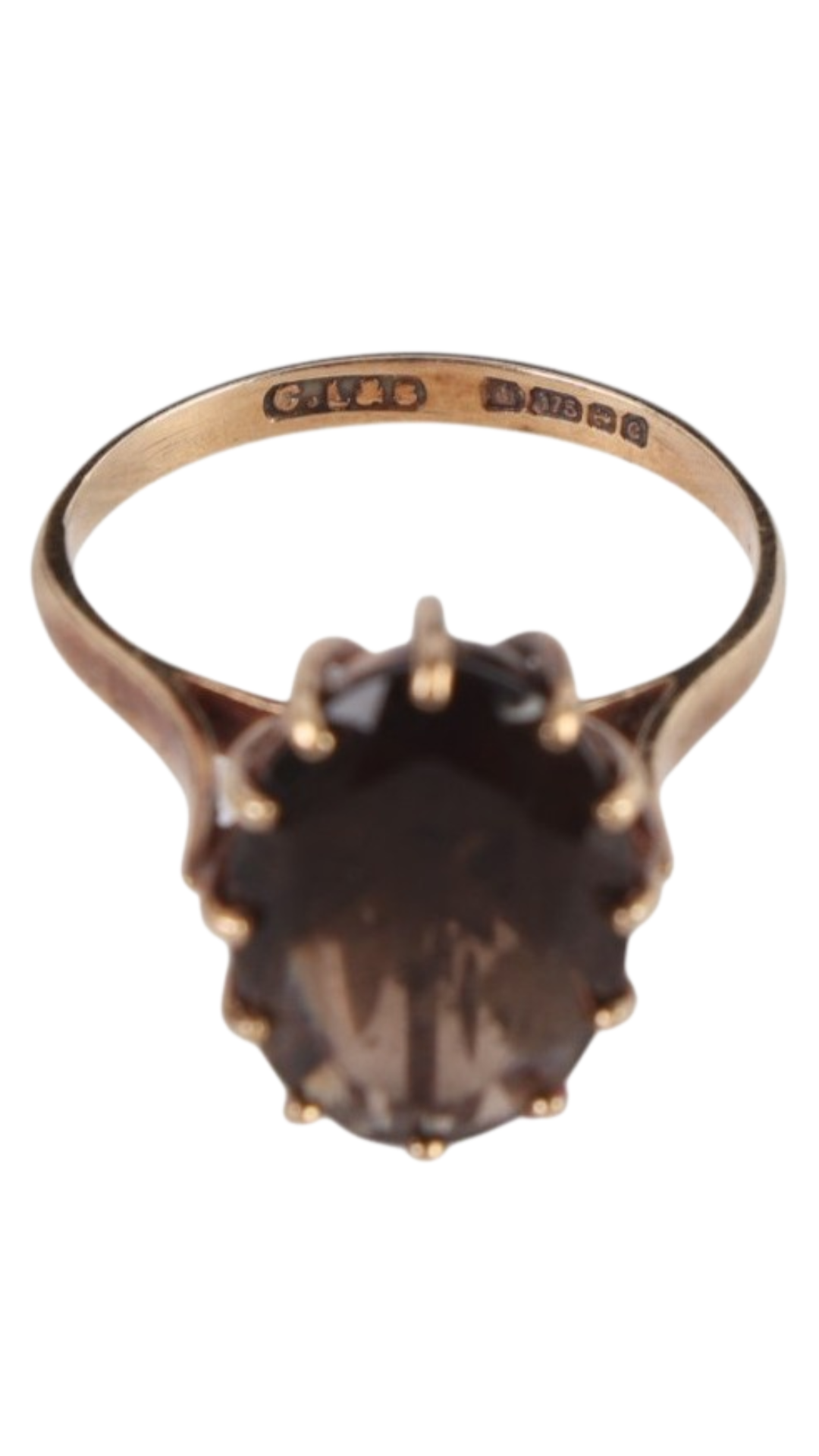 674 Oval Smoky Quartz Ring